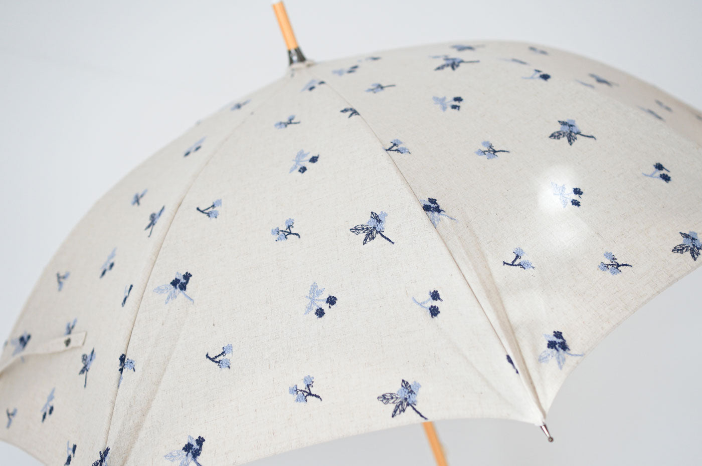 長傘 レディース 日傘 二重に生地を張ることでUVカットや遮光効果を高めた晴雨兼用傘