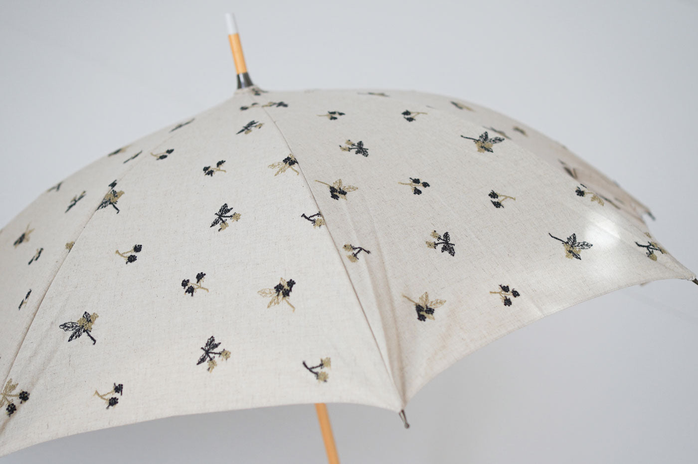 長傘 レディース 日傘 二重に生地を張ることでUVカットや遮光効果を高めた晴雨兼用傘