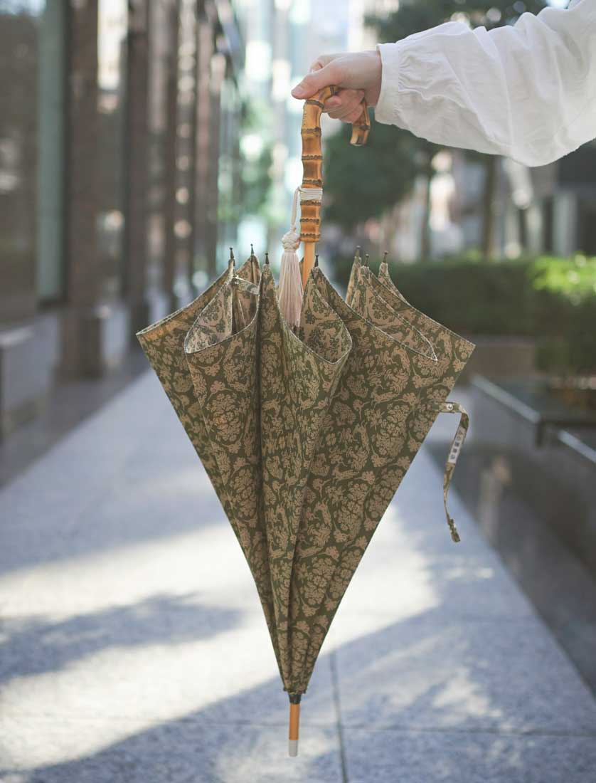 長傘 レディース 晴雨兼用 日傘 悠久の浪漫が宿る、豪華で微細な正倉院裂