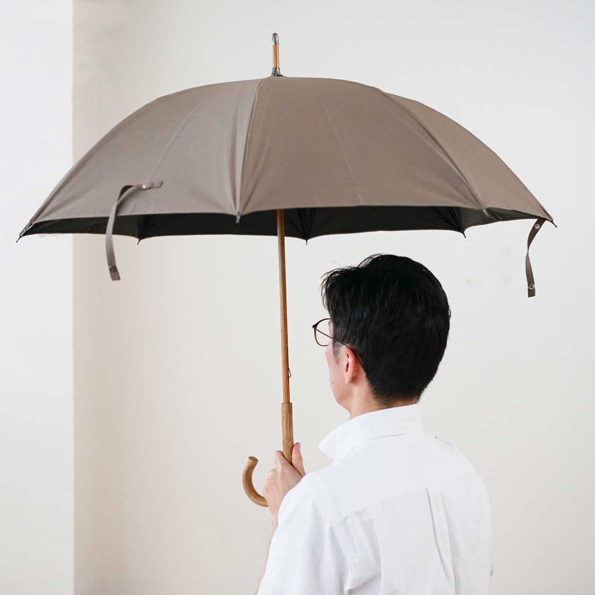 コットンローンシェードmen 長傘 55cm 8本骨