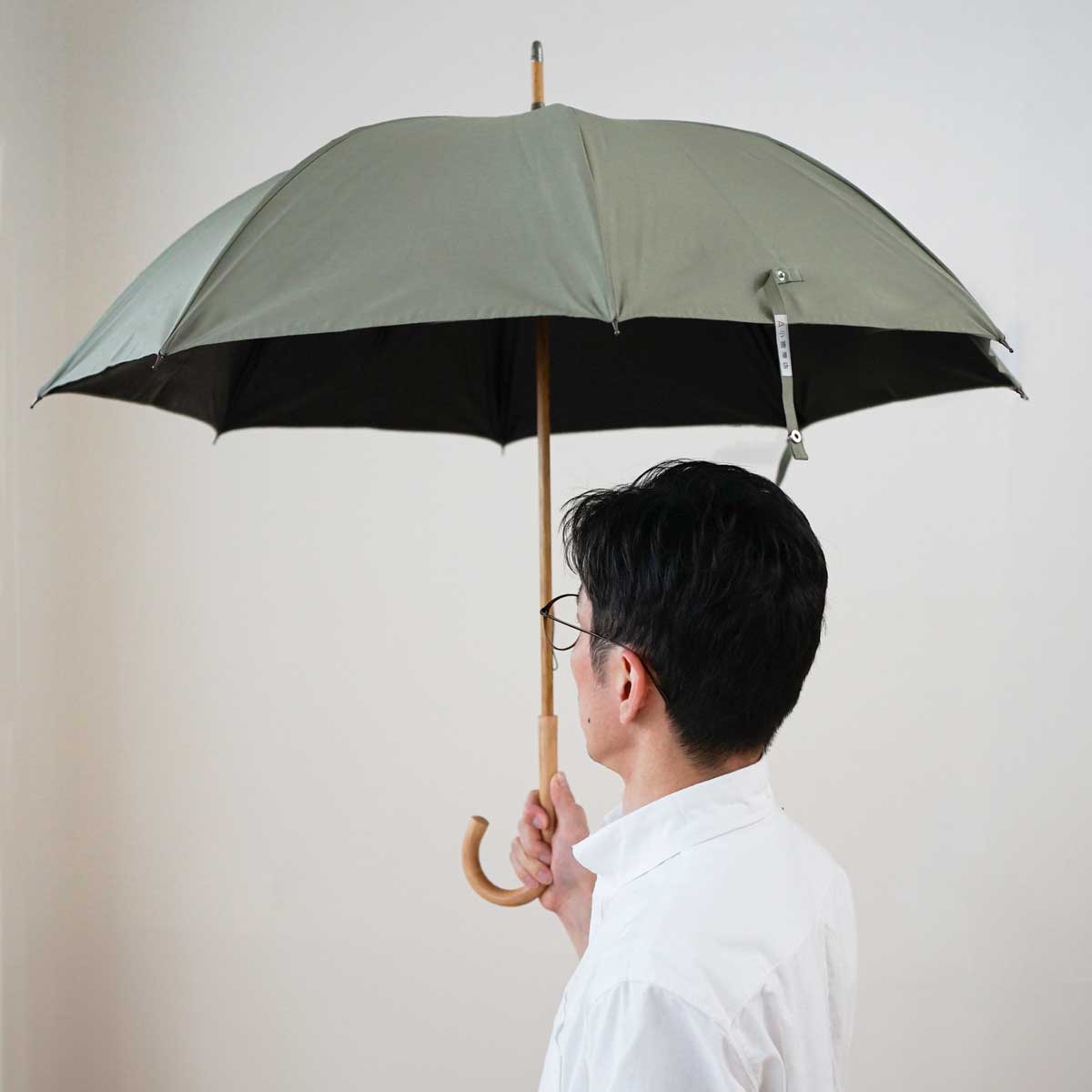 コットンローンシェードmen 長傘 55cm 8本骨
