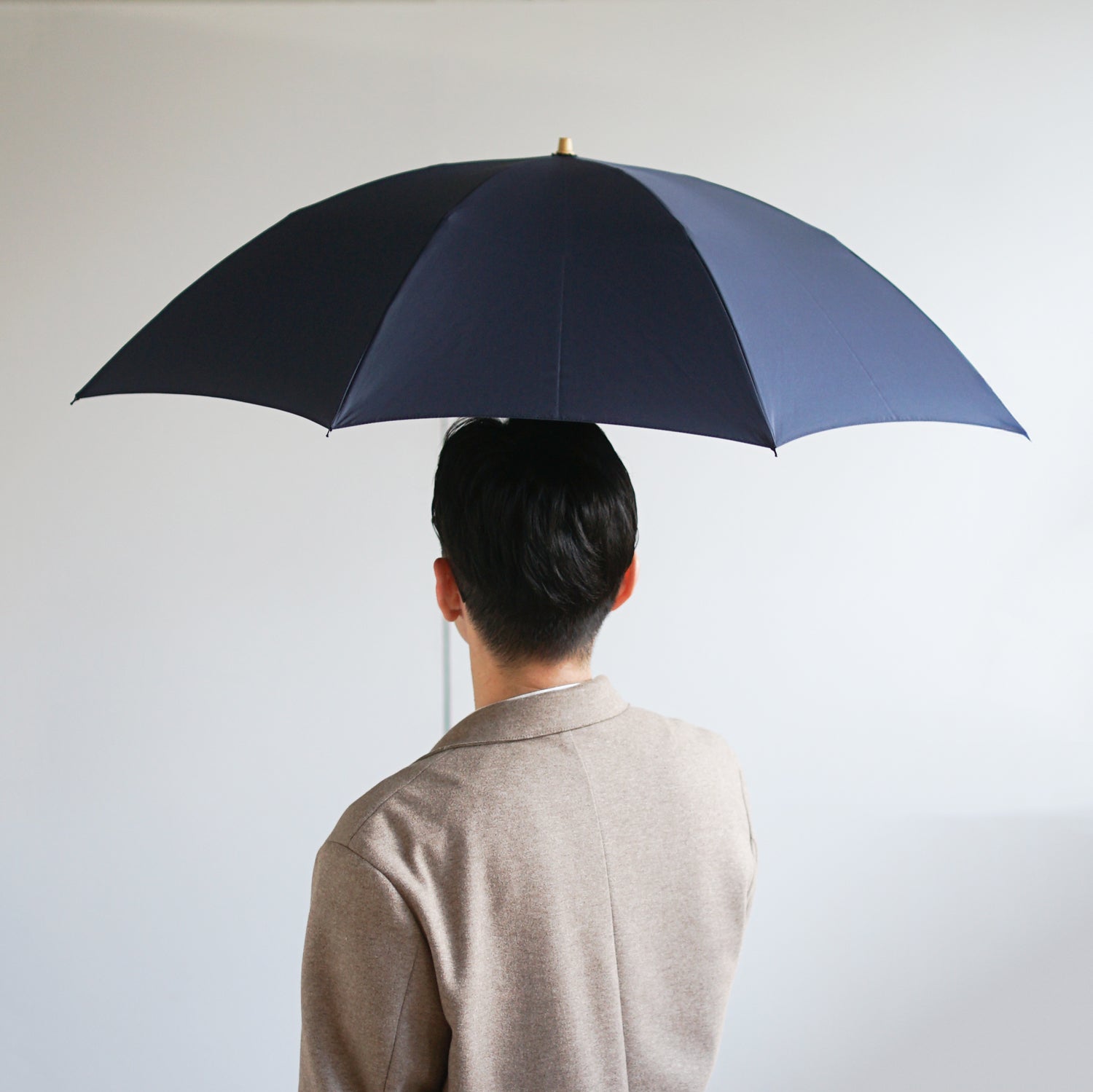 折りたたみ傘 メンズ 雨傘 超撥水 2段折り 小宮商店 ミラトーレ ネイビー