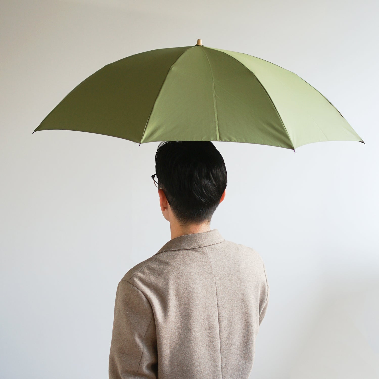 折りたたみ傘 メンズ 雨傘 超撥水 2段折り 小宮商店 ミラトーレ セージグリーン