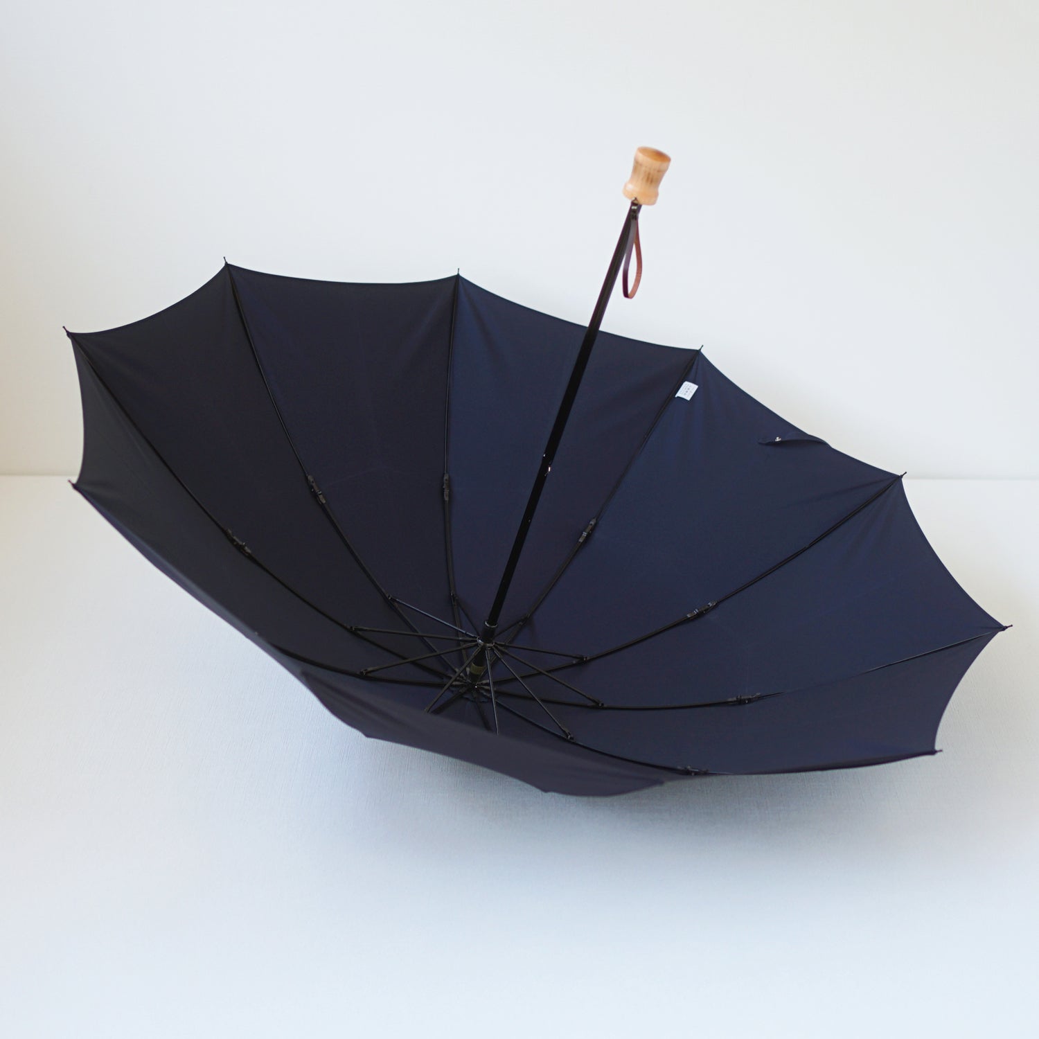 折りたたみ傘 メンズ 雨傘 超撥水 骨が多い 大きい 2段折り 小宮商店 ミラトーレ ネイビー