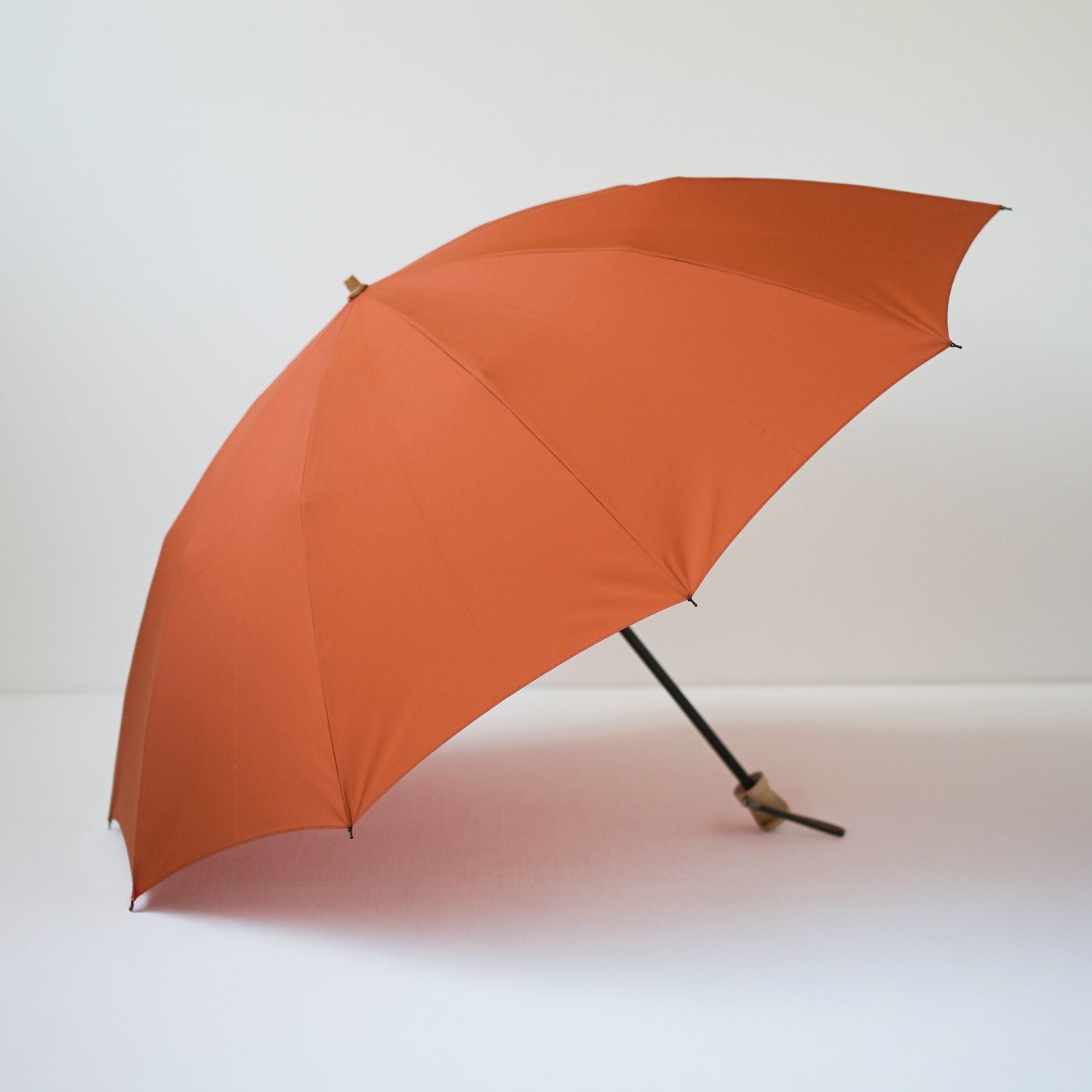 折りたたみ傘 メンズ 雨傘 超撥水 骨が多い 大きい 2段折り 小宮商店 ミラトーレ オレンジブラウン