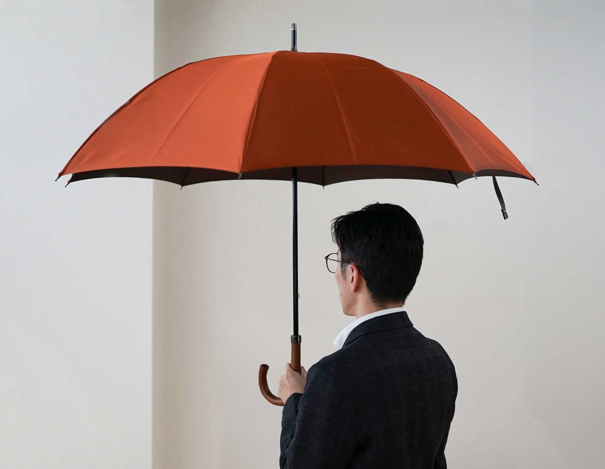 長傘 メンズ 雨傘 傘骨と中棒