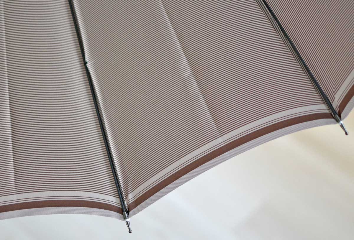 裏縞 長傘 65cm 16本骨
