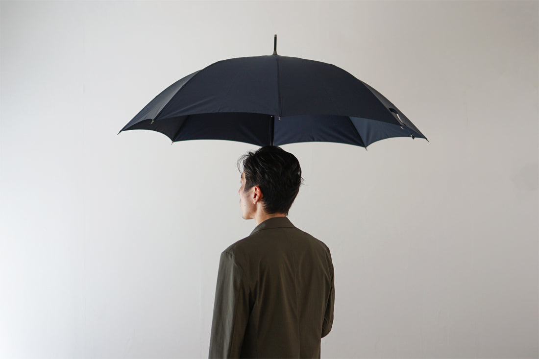 長傘 メンズ 雨傘 荷物の多い時でも快適なワンタッチ