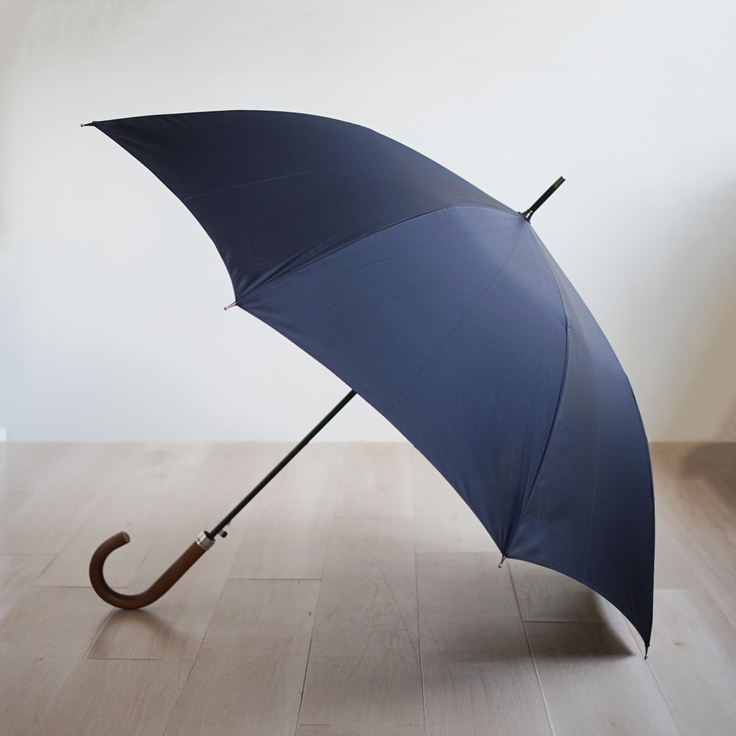 長傘 メンズ 雨傘 超撥水 ワンタッチ 小宮商店 ミラトーレ ネイビー