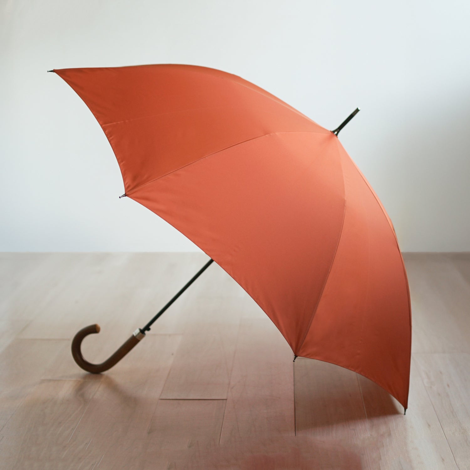 長傘 メンズ 雨傘 超撥水 ワンタッチ 小宮商店 ミラトーレ オレンジブラウン