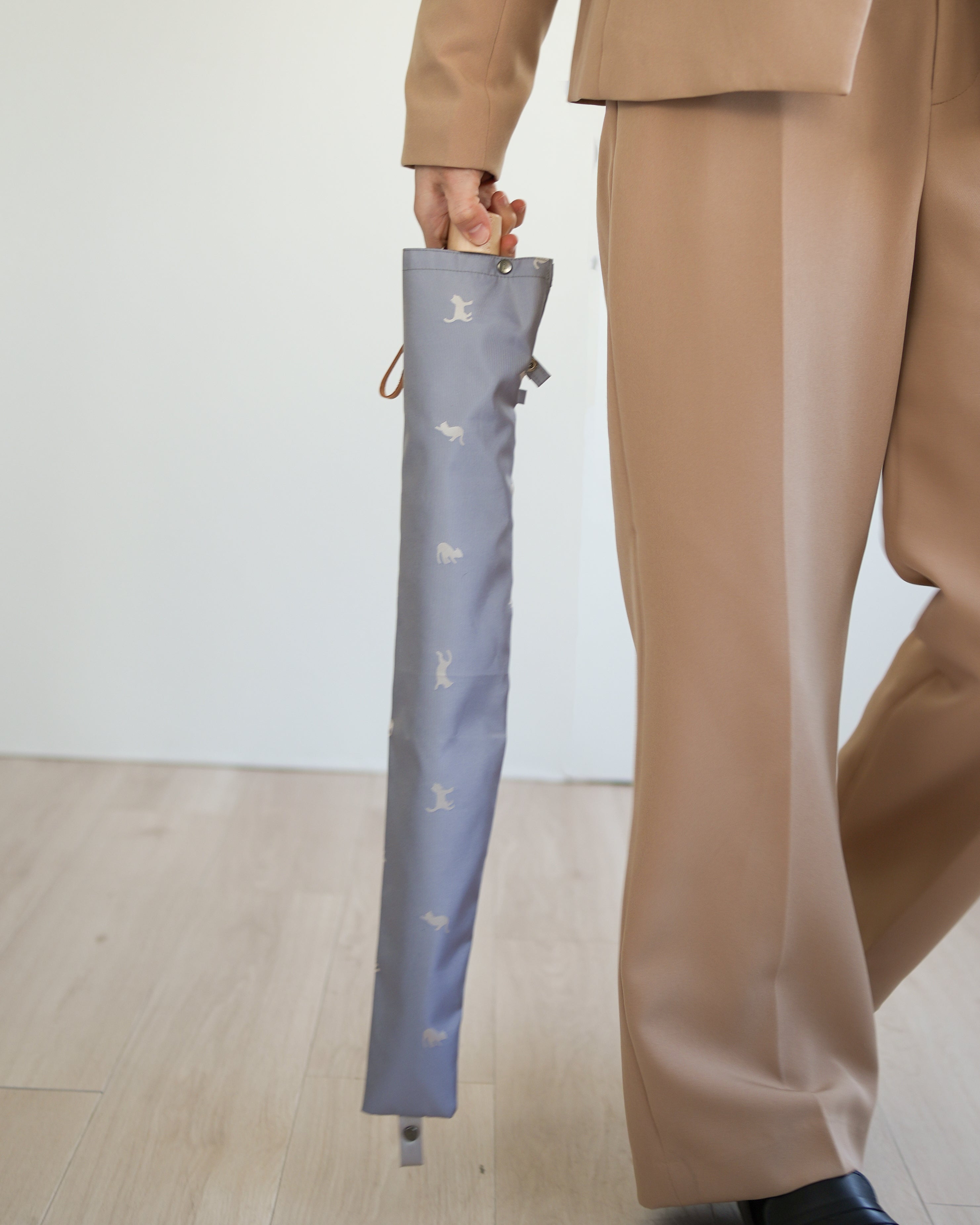 ひだまりねこ 折りたたみ傘 55cm 8本骨