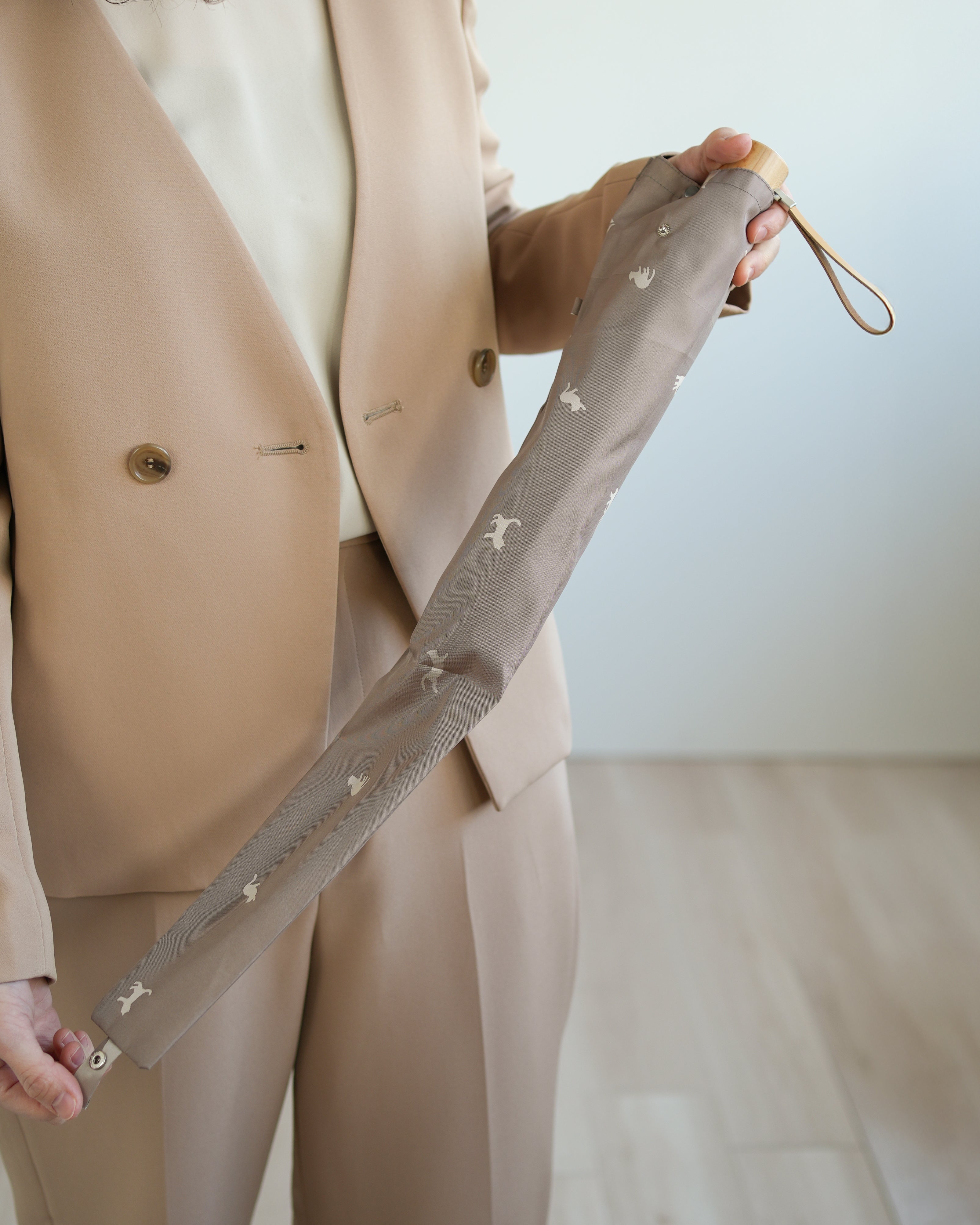 ひだまりねこ 折りたたみ傘 55cm 8本骨