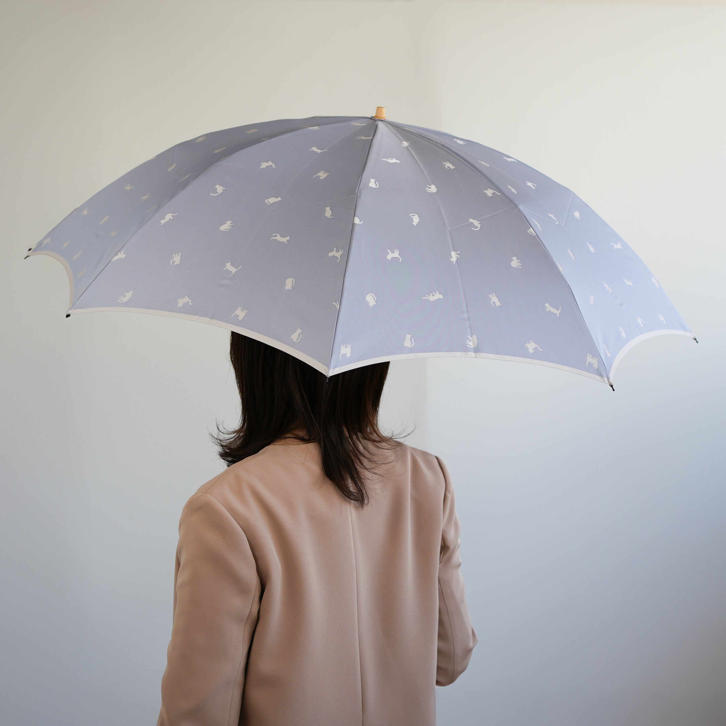 ひだまりねこ 折りたたみ傘 55cm 8本骨