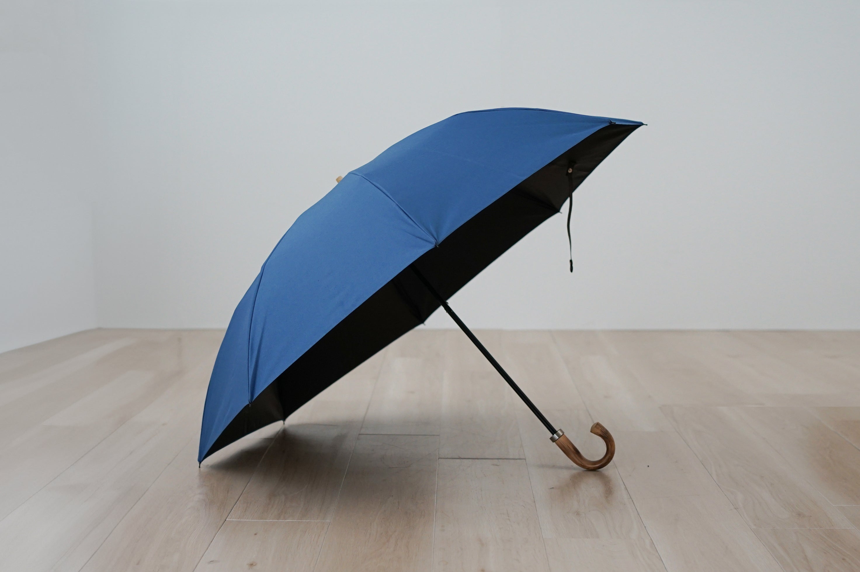 折りたたみ傘 メンズ 日傘・晴雨兼用傘 遮光・遮熱 2段折り 2way 小宮商店 Cotton Lawn Shade ネイビー