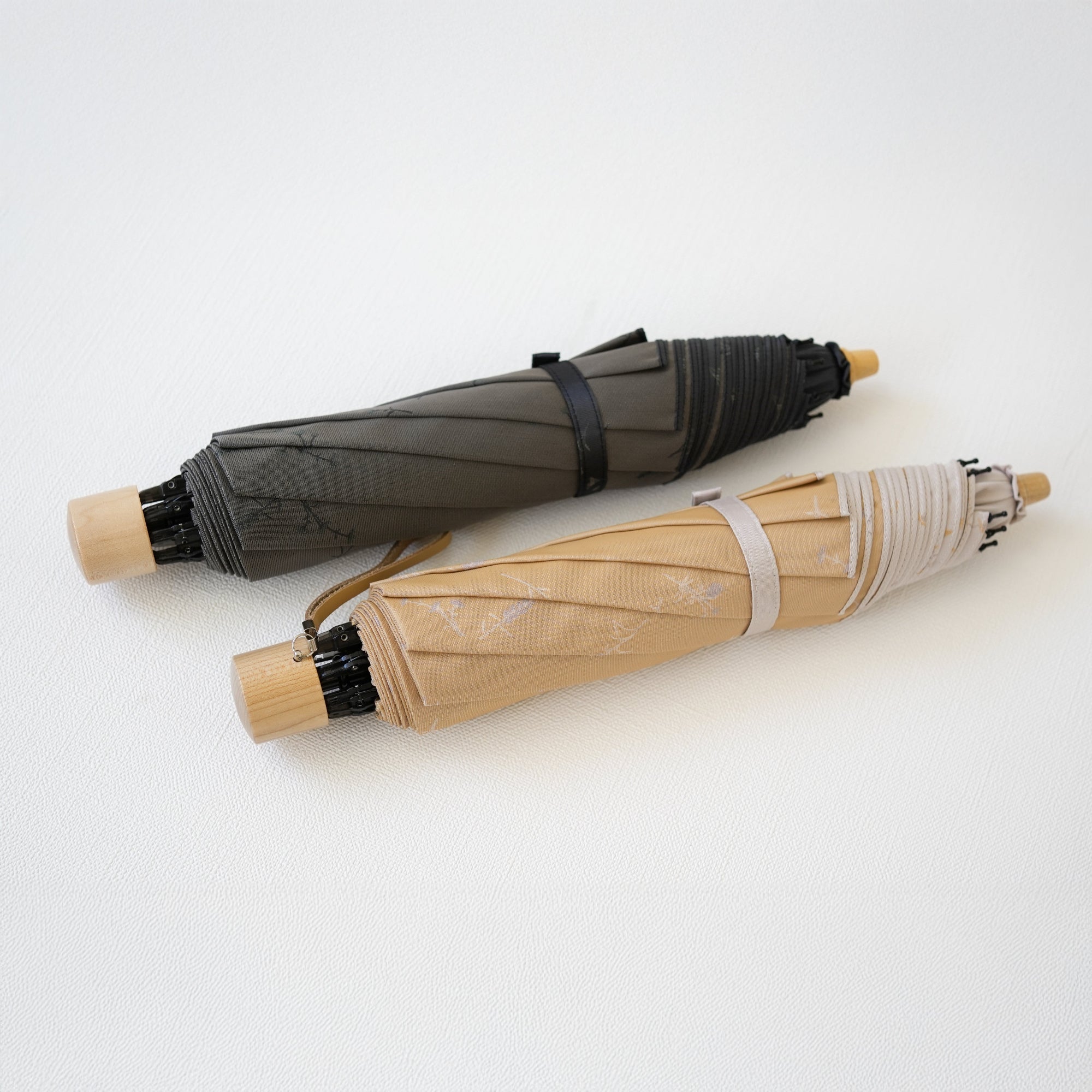 折りたたみ傘 レディース 雨傘 UV 長傘用と折りたたみ傘用で2通り使える2WAY仕様