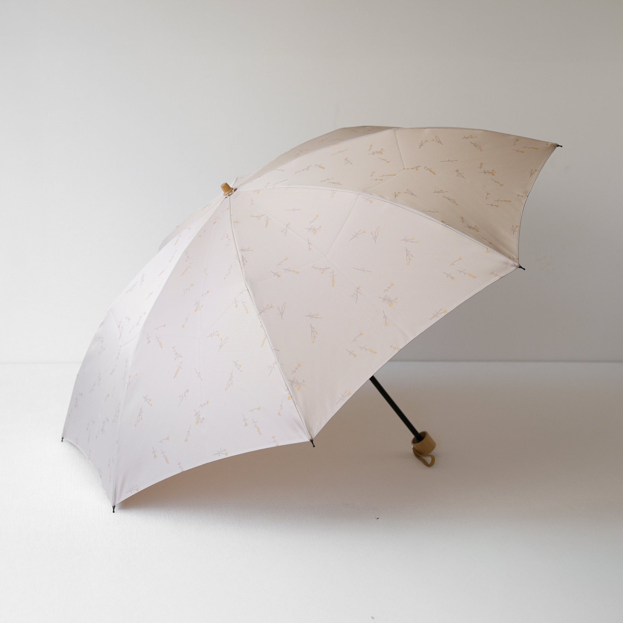 折りたたみ傘 レディース 雨傘 UV 甲州織 2way 小宮商店 Bloom アイボリー