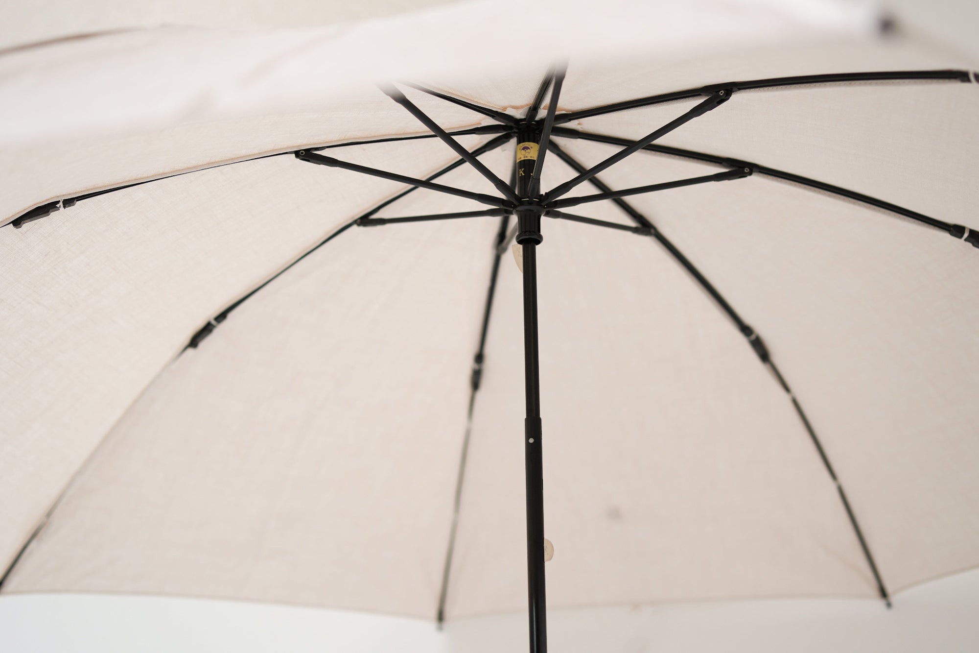 折りたたみ傘 レディース 天然繊維の日傘 傘骨と中棒