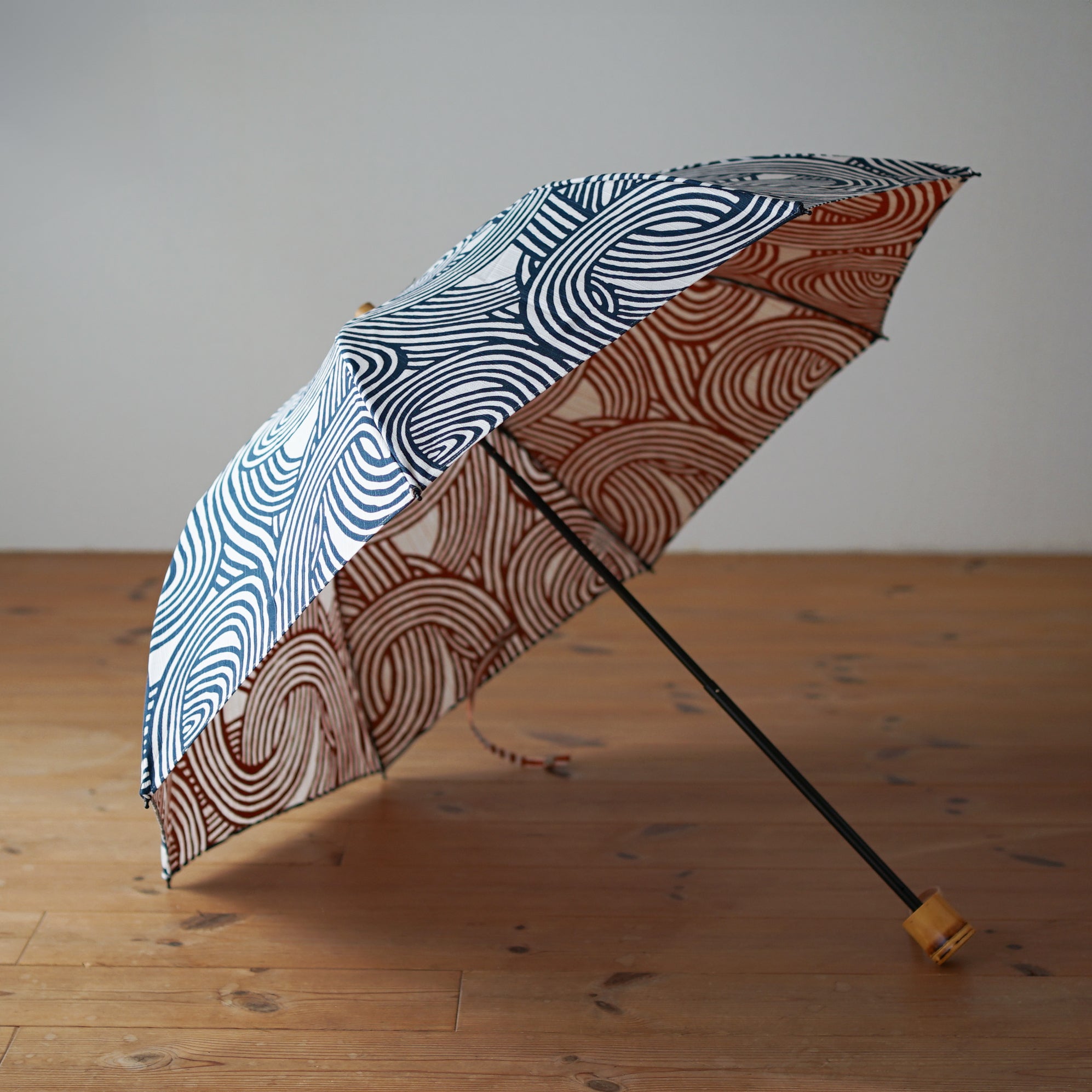 伊砂文様 折りたたみ傘 50cm 8本骨