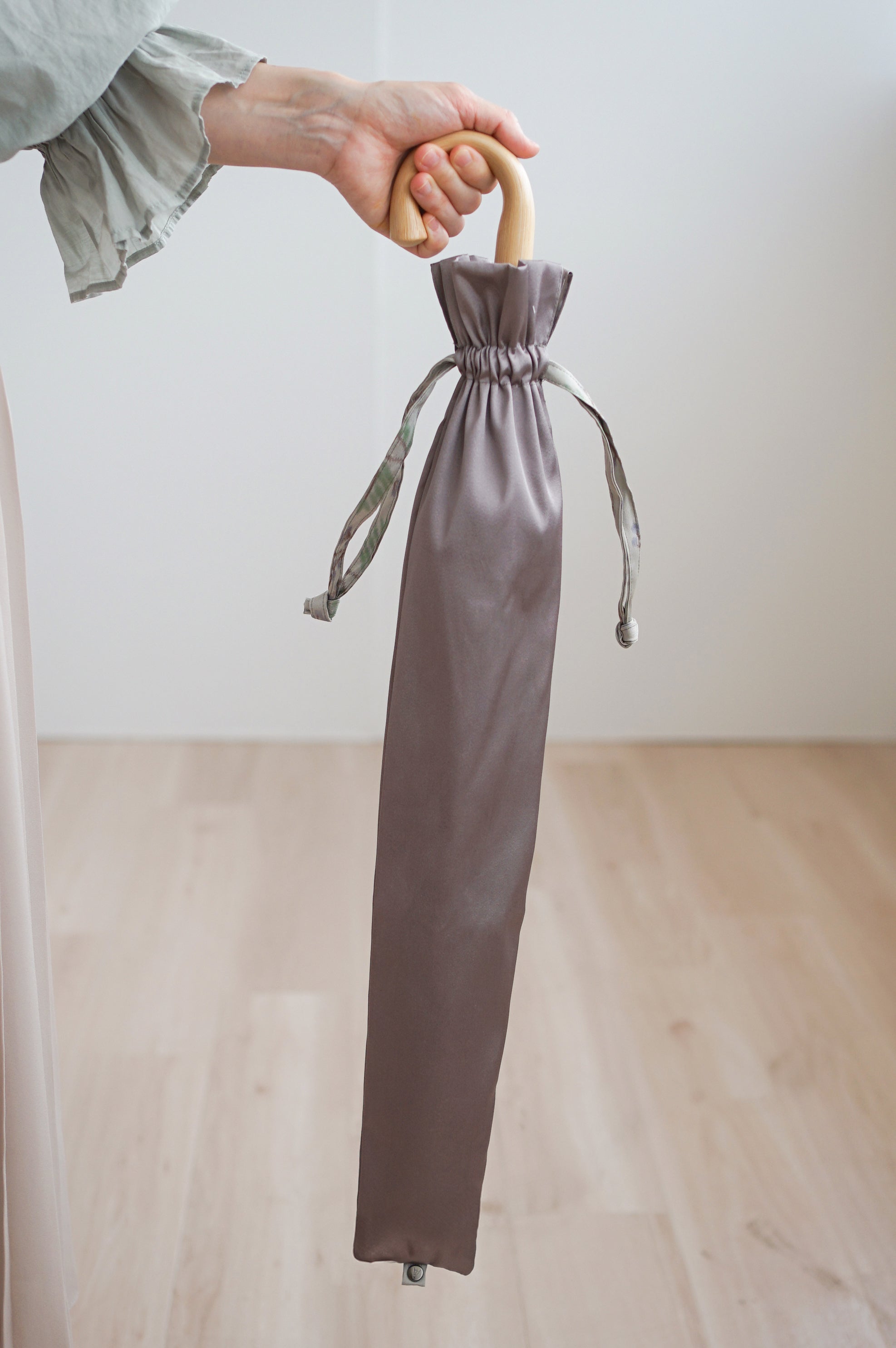 折りたたみ傘 レディース 雨傘 長傘用と折りたたみ傘用で2通り使える傘袋