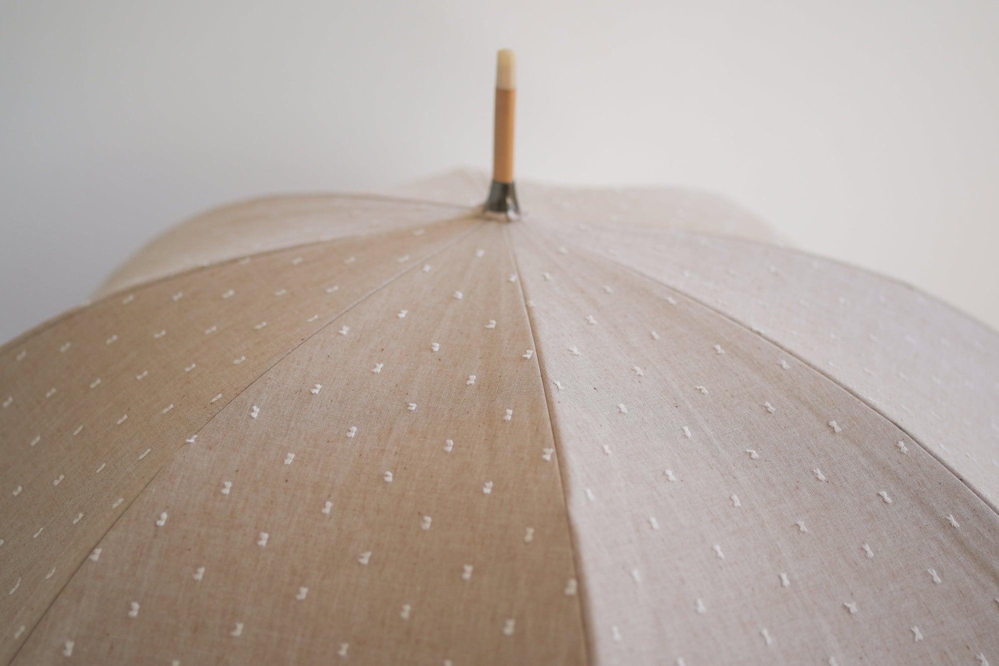 長傘 レディース 日傘・晴雨兼用傘 立体的なドット柄がかわいい、機能的な晴雨兼用傘