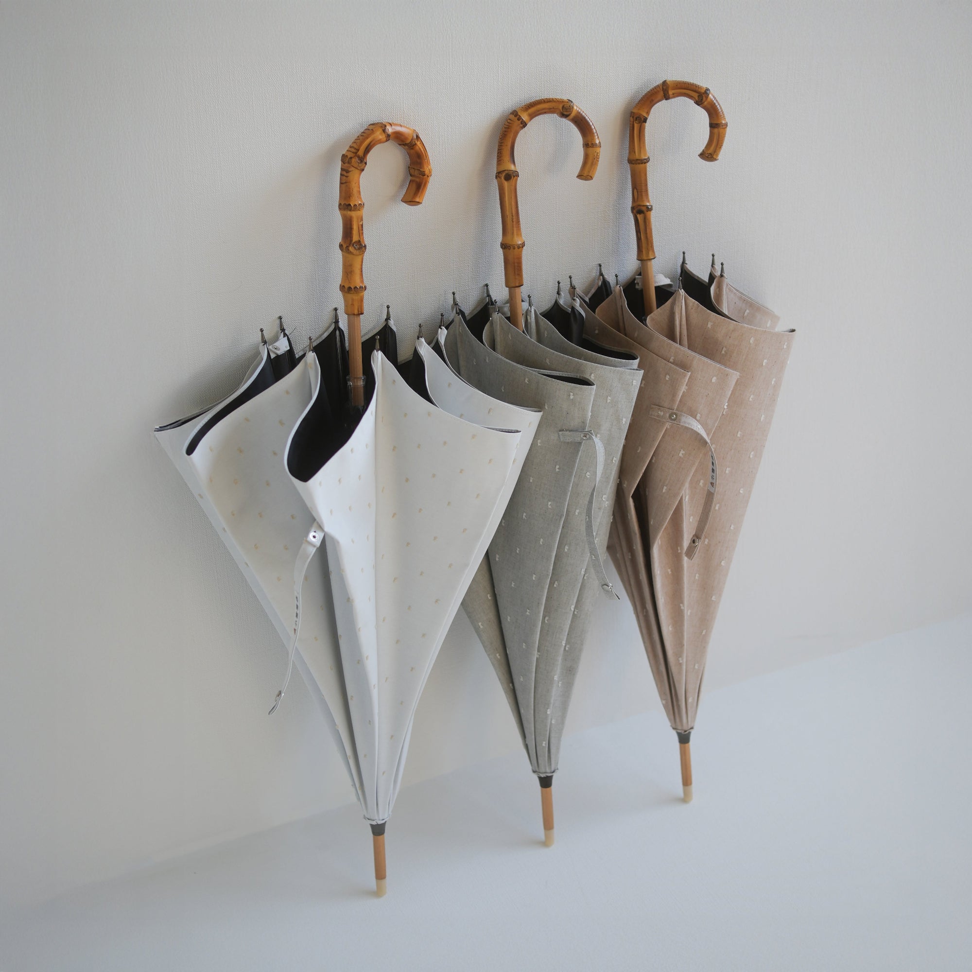 長傘 レディース 日傘・晴雨兼用傘 染料を使用しないオーガニックコットン100%のカットドビー