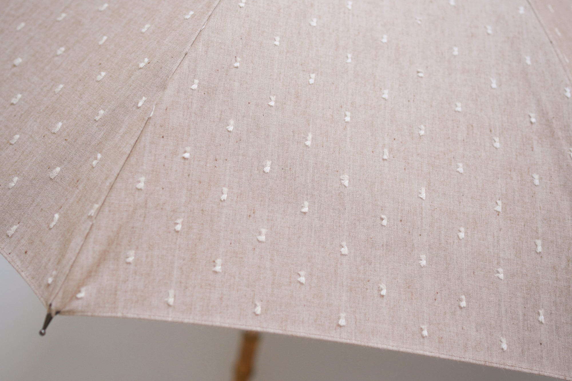 長傘 レディース 日傘・晴雨兼用傘 立体的なドット柄がかわいい、機能的な晴雨兼用傘