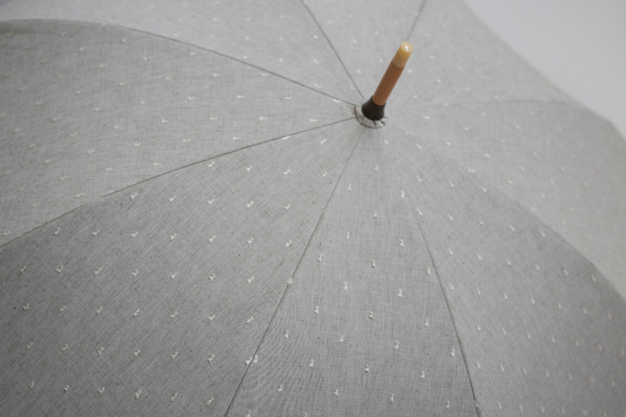 長傘 レディース 日傘・晴雨兼用傘 立体的なドット柄がかわいい、機能的な晴雨兼用傘