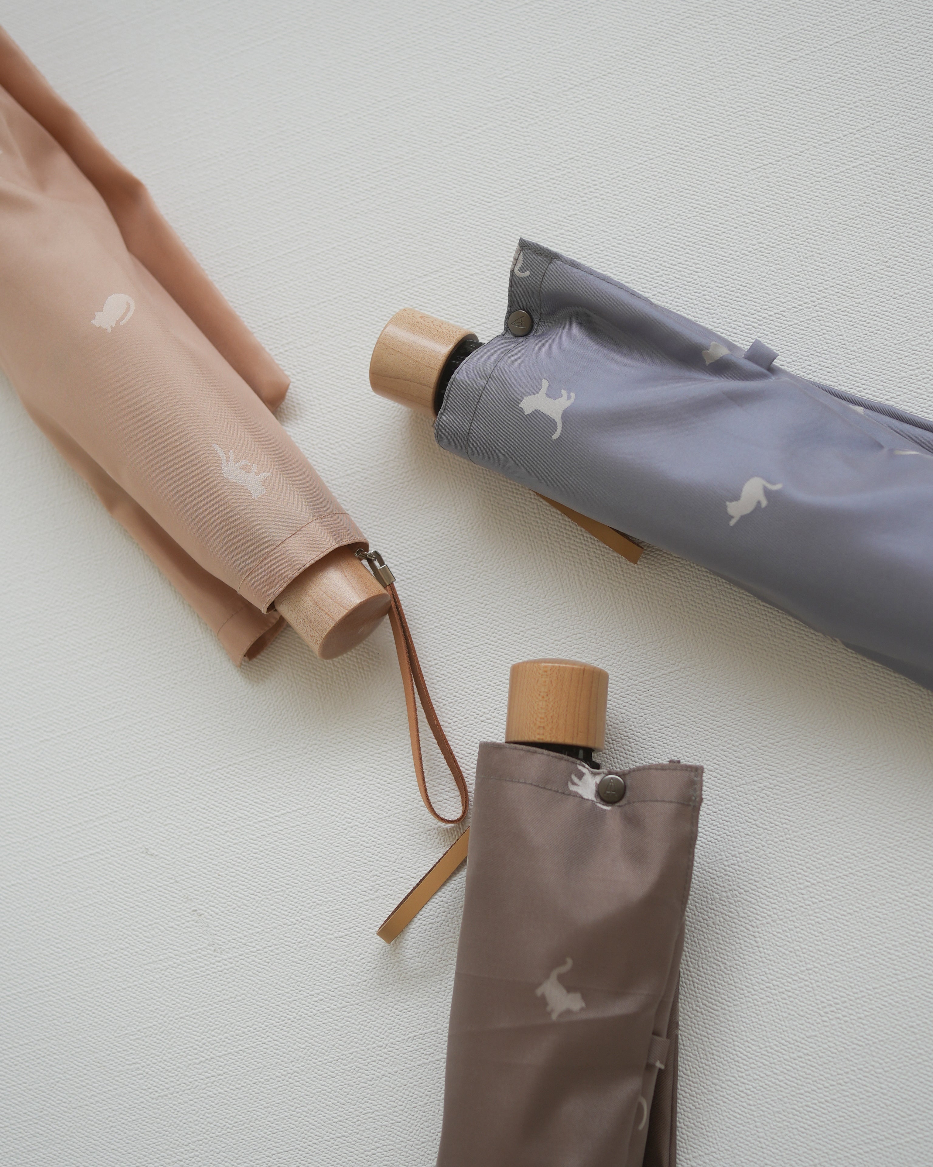 ひだまりねこ 折りたたみ傘 55cm 8本骨