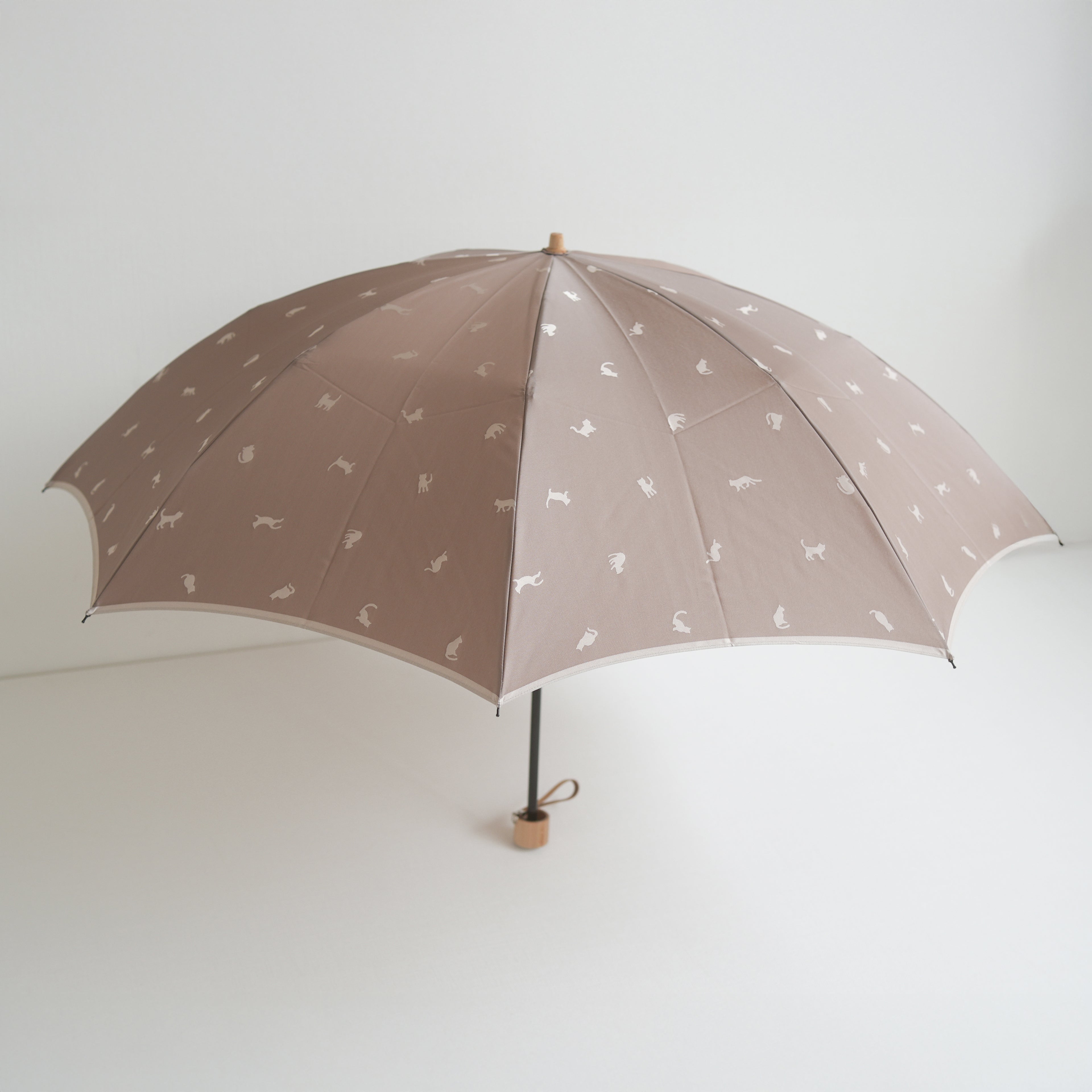 ひだまりねこ 折りたたみ傘 55cm 8本骨