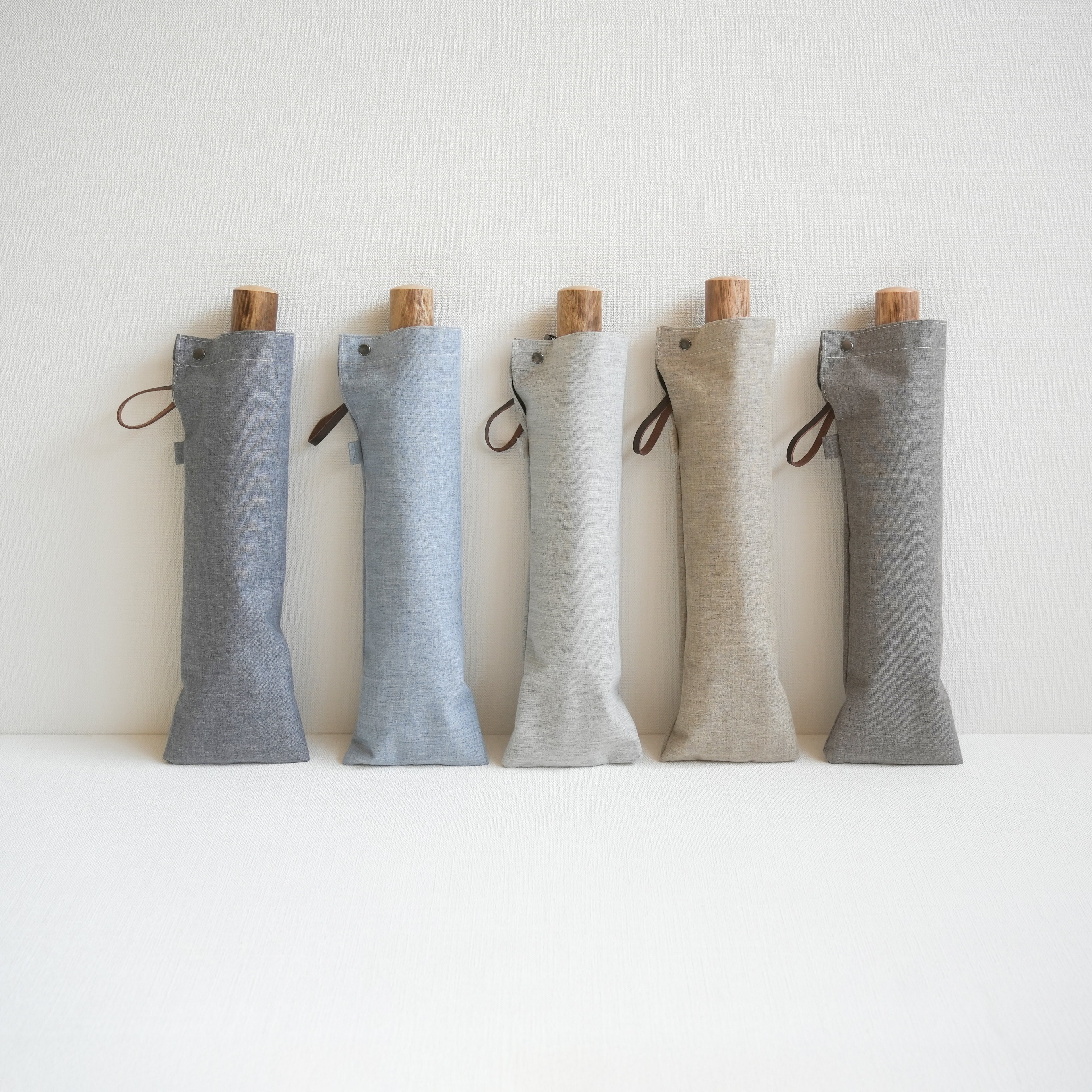 折りたたみ傘 メンズ 晴雨兼用傘 シャンブレーシャツのようなおしゃれさと、猛暑でも涼しい機能性