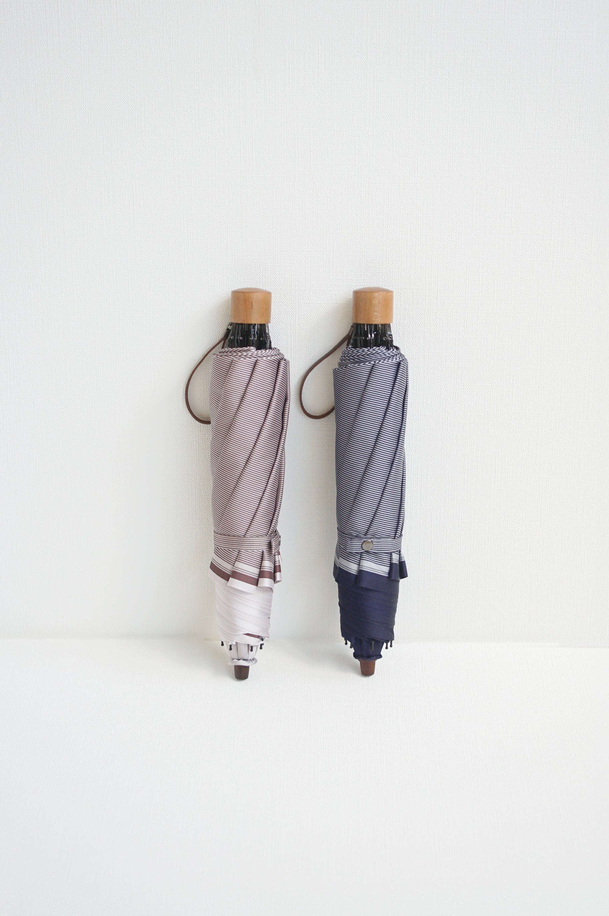 裏縞 折りたたみ傘 55cm 8本骨