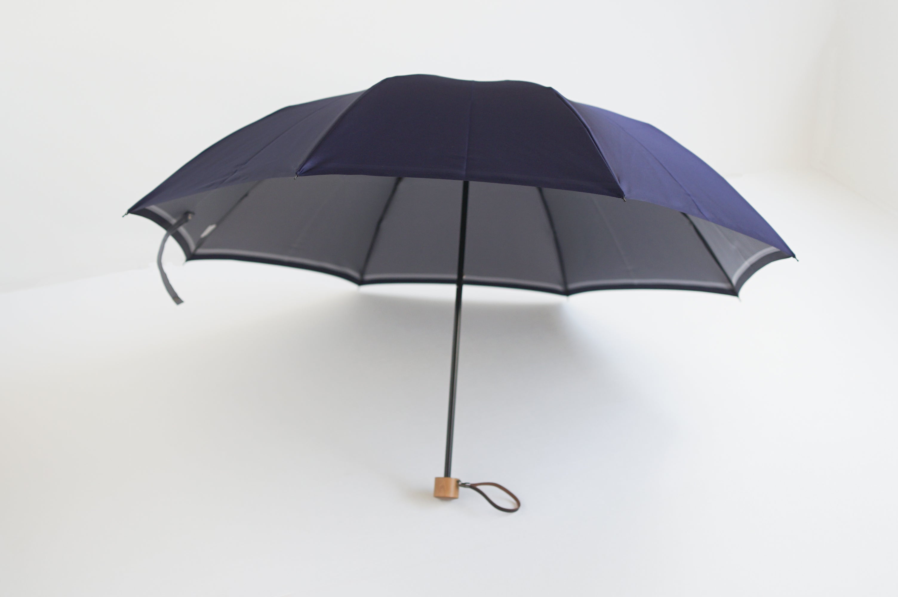 裏縞 折りたたみ傘 55cm 8本骨