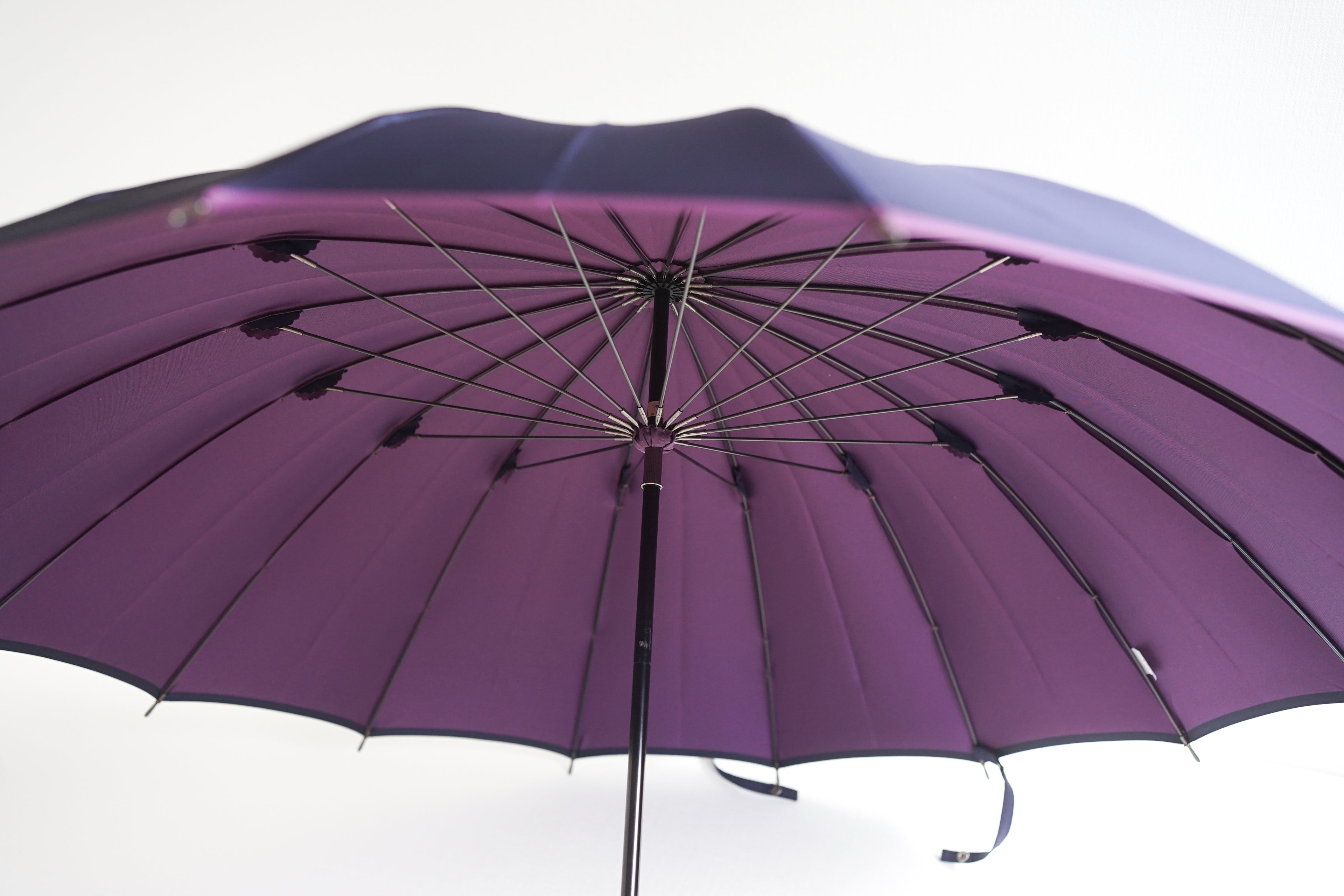 長傘 レディース 日傘 ロクロ巻きとダボ巻き