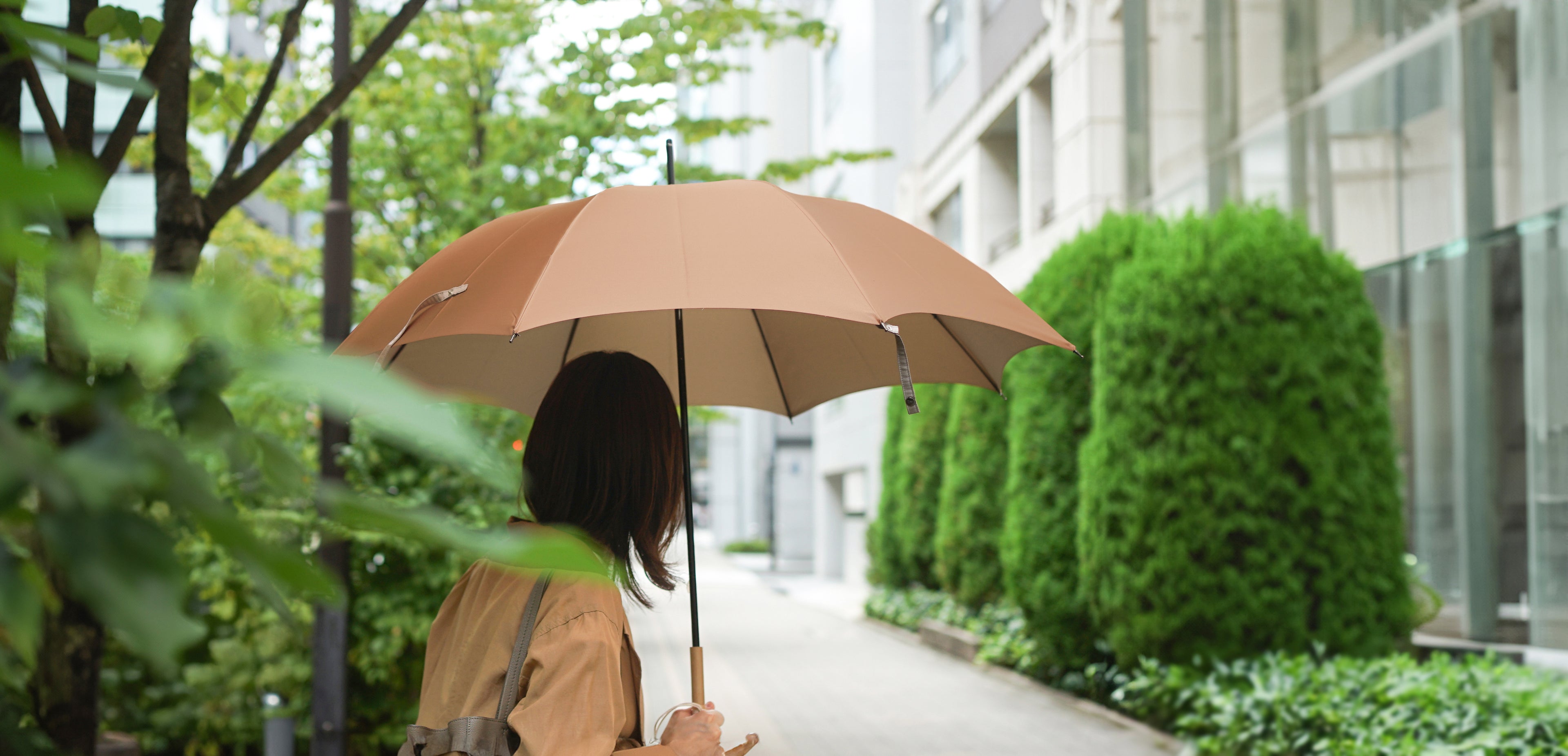 長傘 レディース 雨傘 ファッションとして使えるニュアンスカラー
