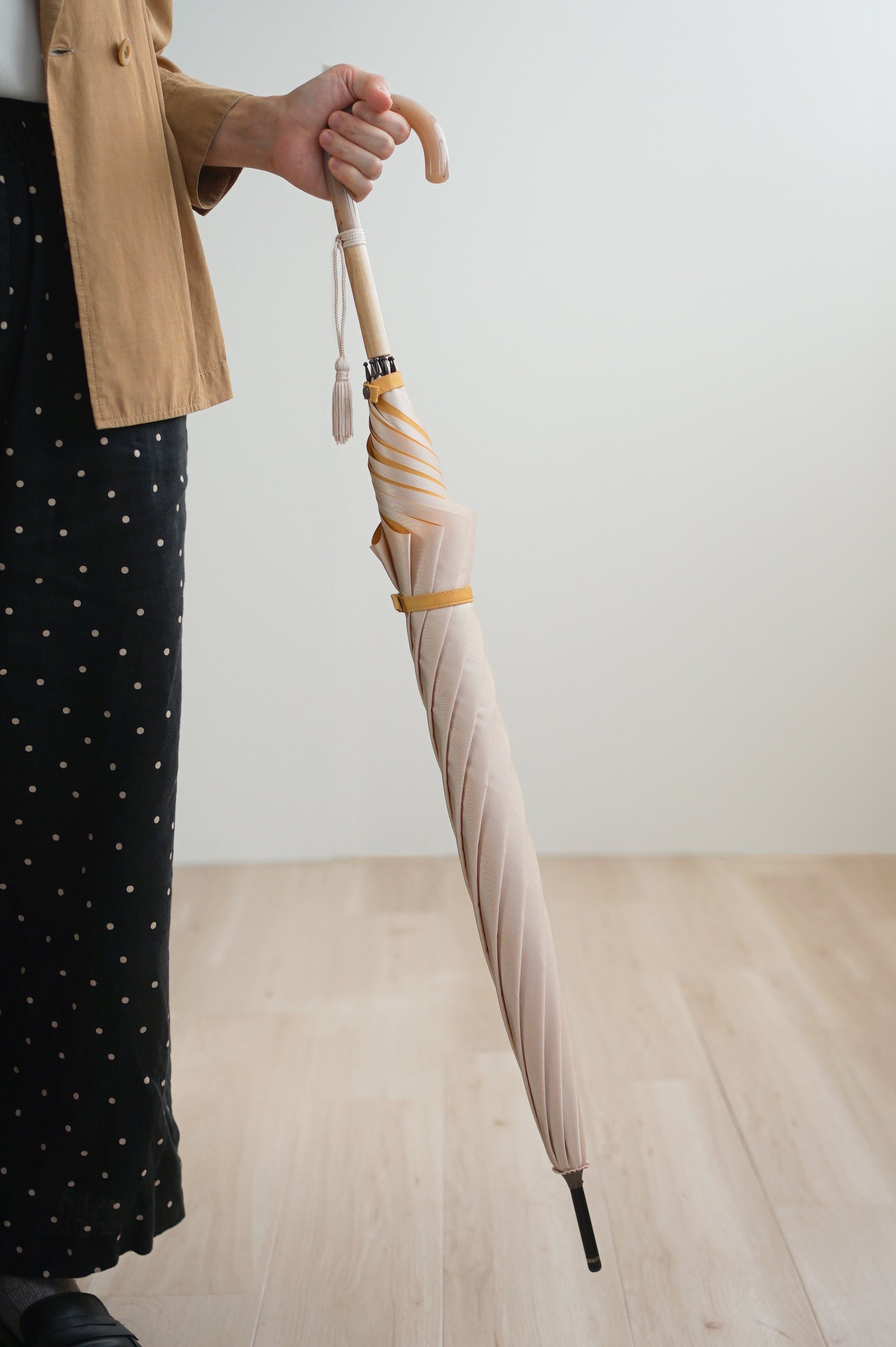 長傘 レディース 雨傘 ファッションとして使えるニュアンスカラー