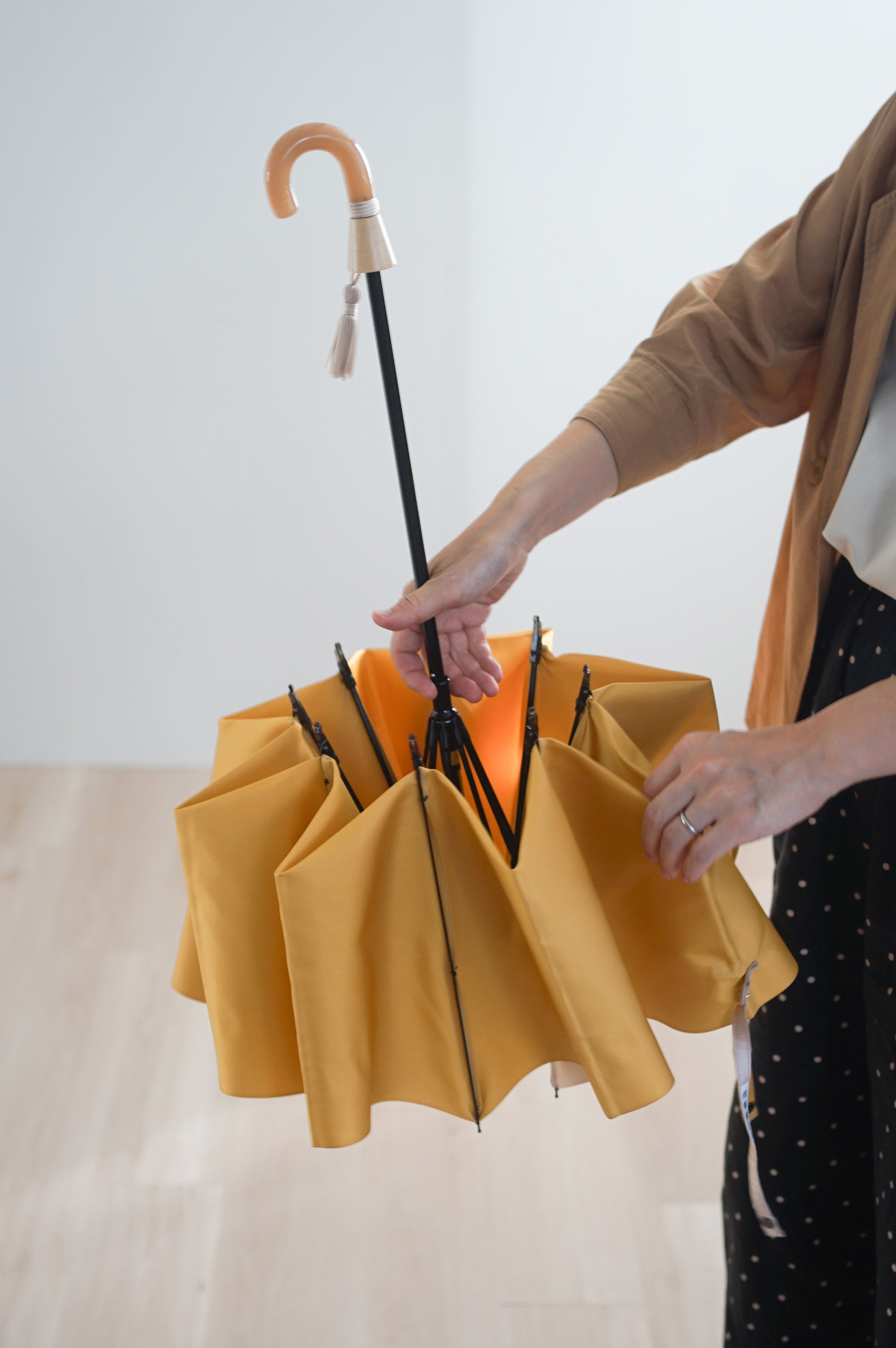 折りたたみ傘 レディース 雨傘 傘骨と中棒