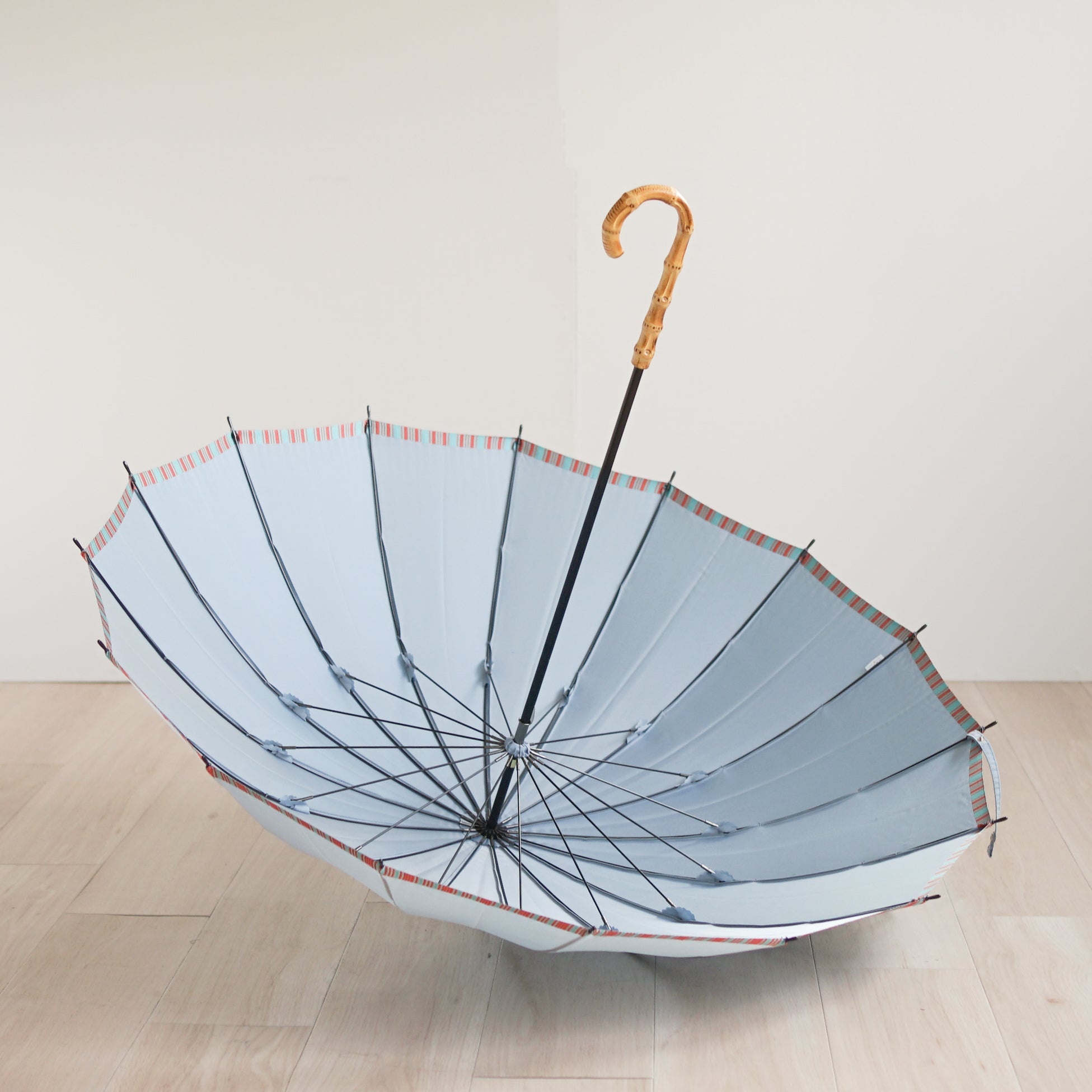 長傘 レディース 雨晴兼用傘 ロクロ巻きとダボ巻き