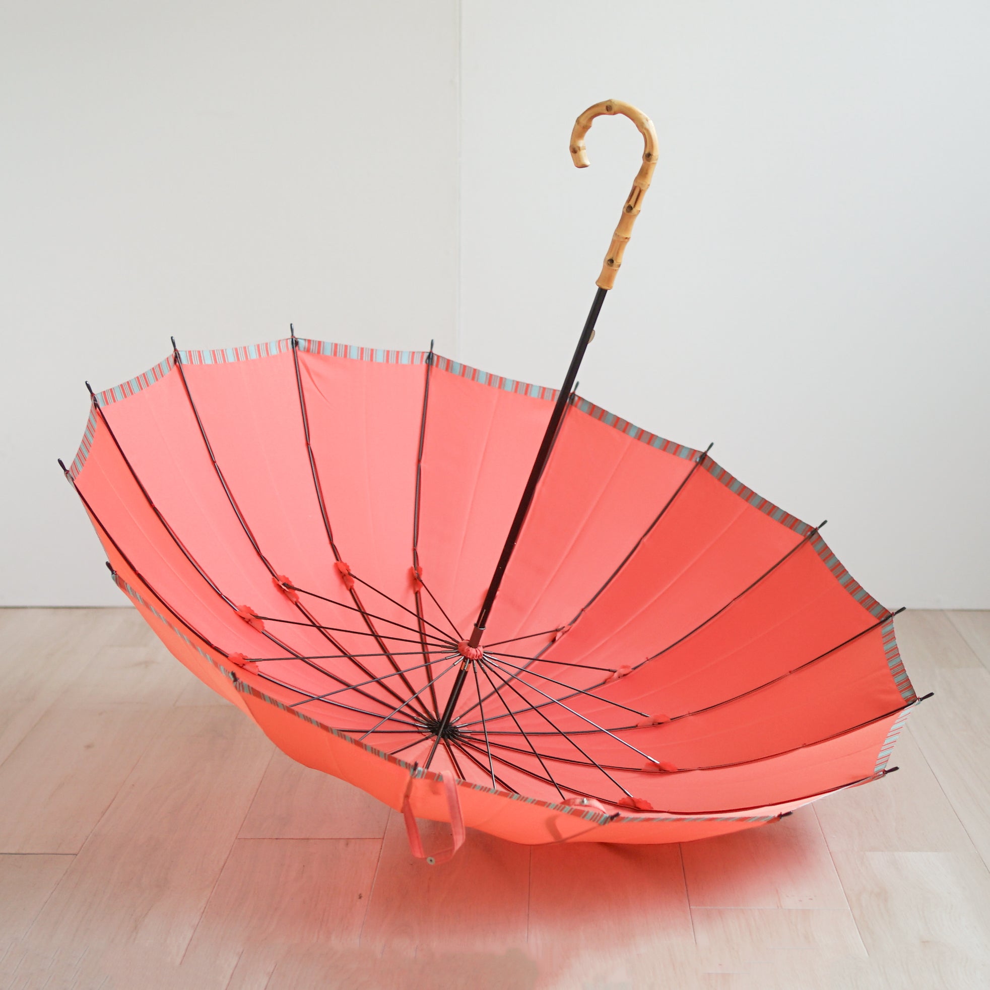 長傘 レディース 雨晴兼用傘 ロクロ巻きとダボ巻き