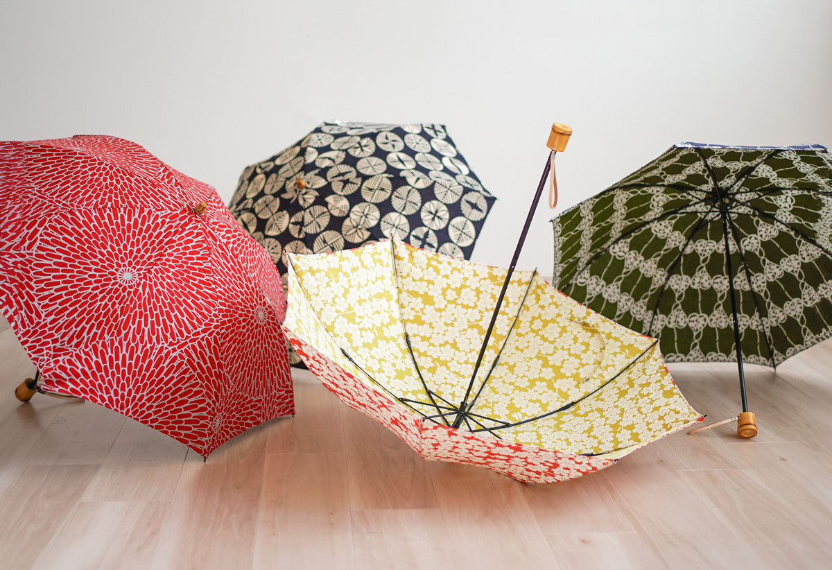 伊砂文様 折りたたみ傘 50cm 8本骨