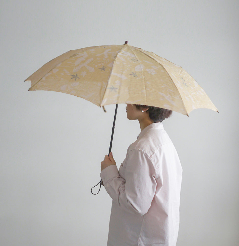 折りたたみ傘 レディース 日傘 小幅で織る、上品で美しい、風通しのいいリネン