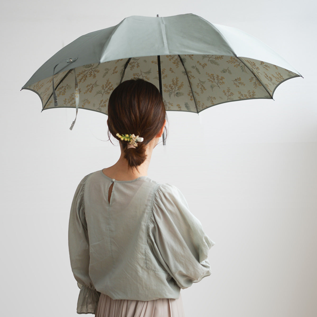 折りたたみ傘 レディース 雨傘 艶やかな光沢と重厚感が魅力の「甲州織」