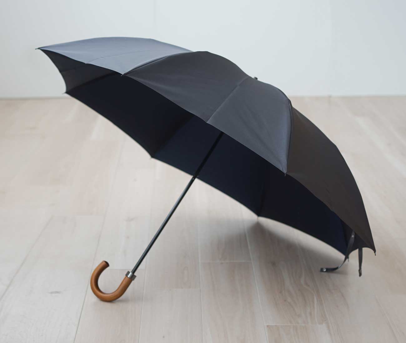 折りたたみ傘 メンズ 雨傘 UV 甲州織 2way 2段折り 大きい 小宮商店 TwoPly グレー