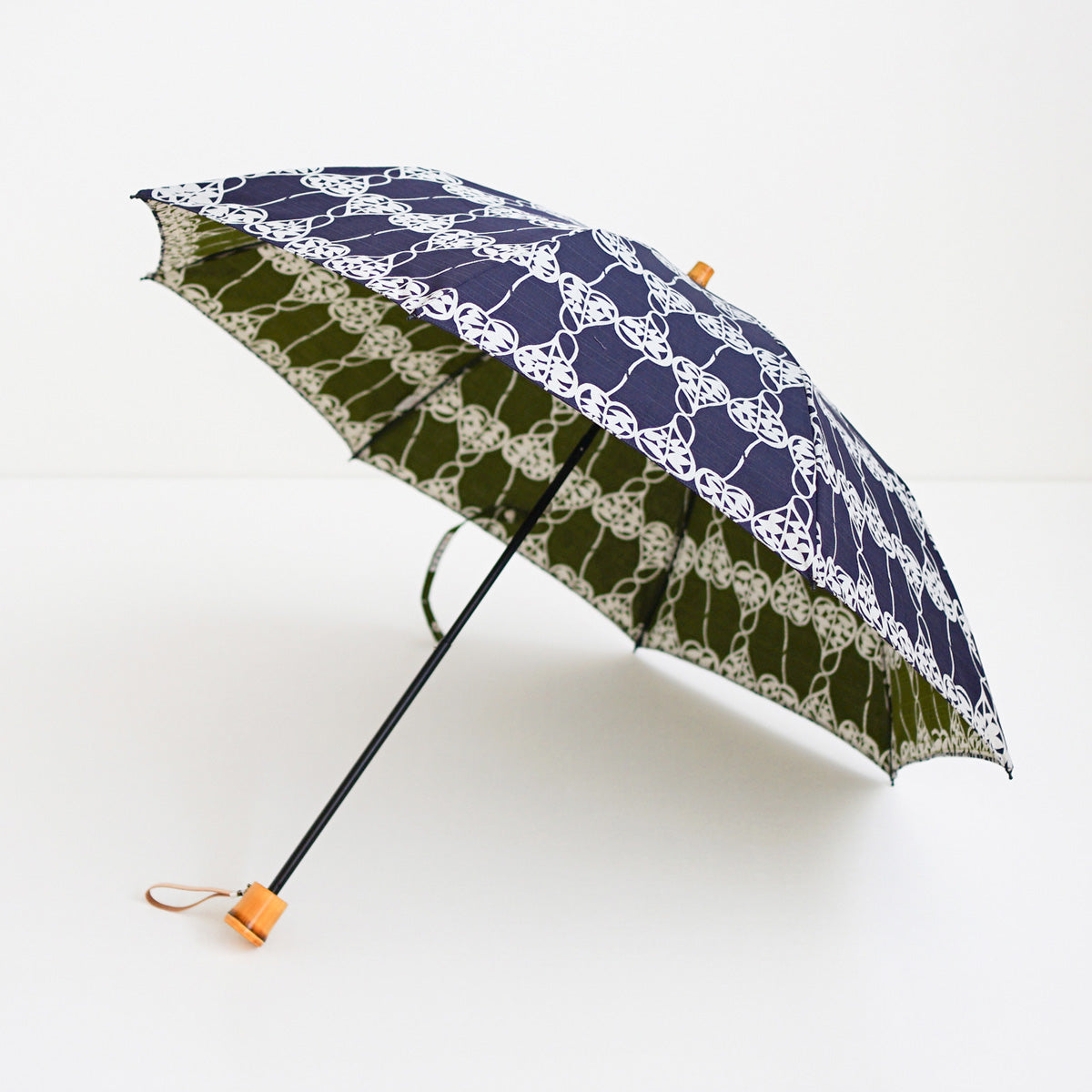 伊砂文様 折りたたみ傘 50cm 8本骨