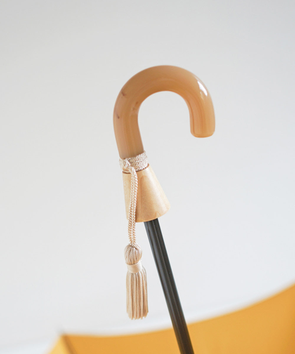 折りたたみ傘 レディース 雨傘 アクリルと天然木の組み合わせが上品なハンドル