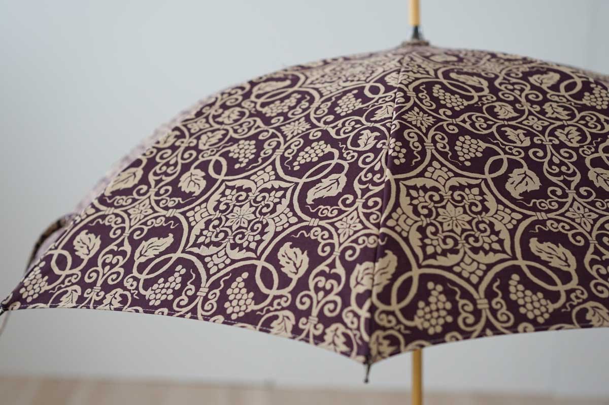 長傘 レディース 晴雨兼用 日傘 縁起のいい4種類の文様