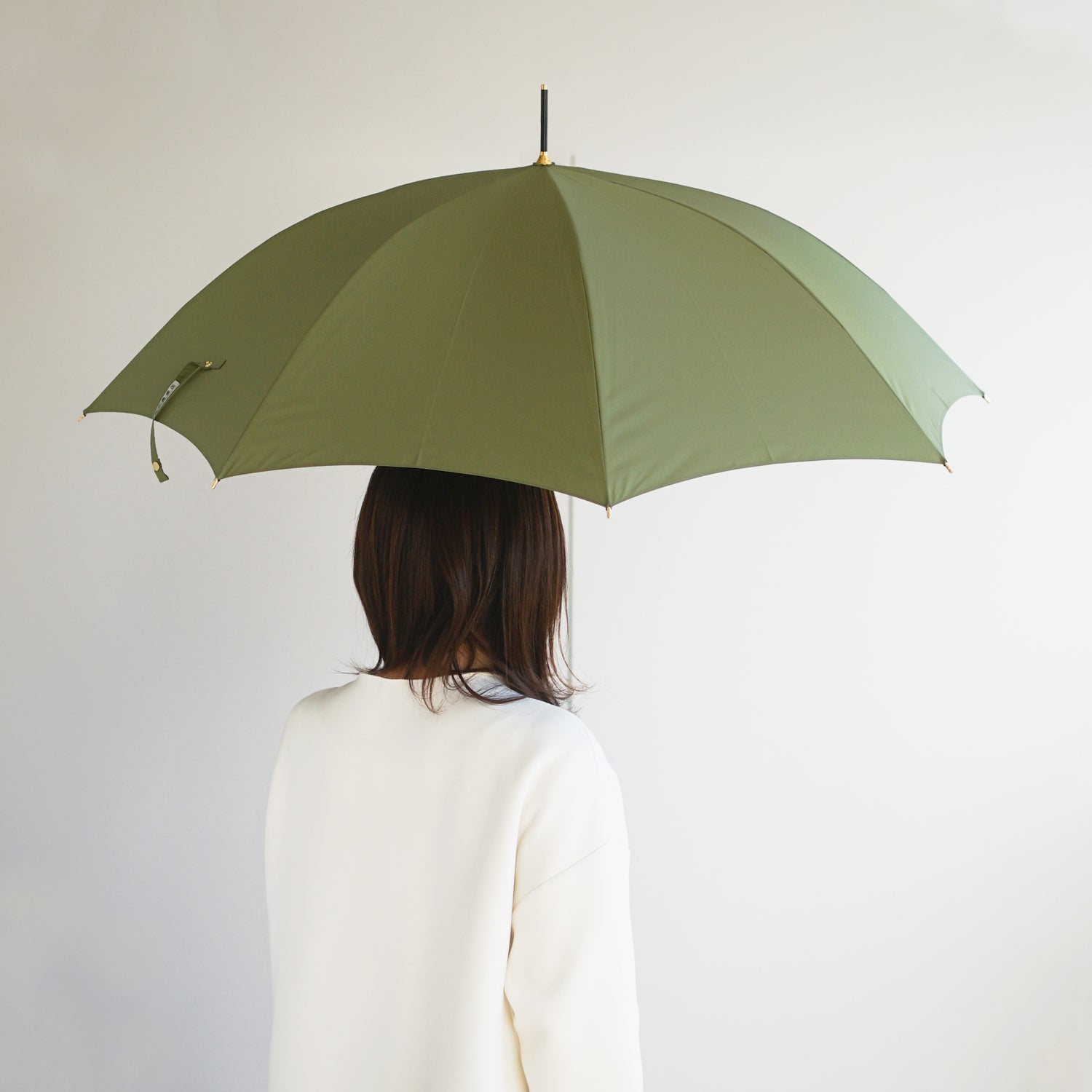 長傘 レディース 雨傘 超撥水 小宮商店 ミラトーレ セージグリーン