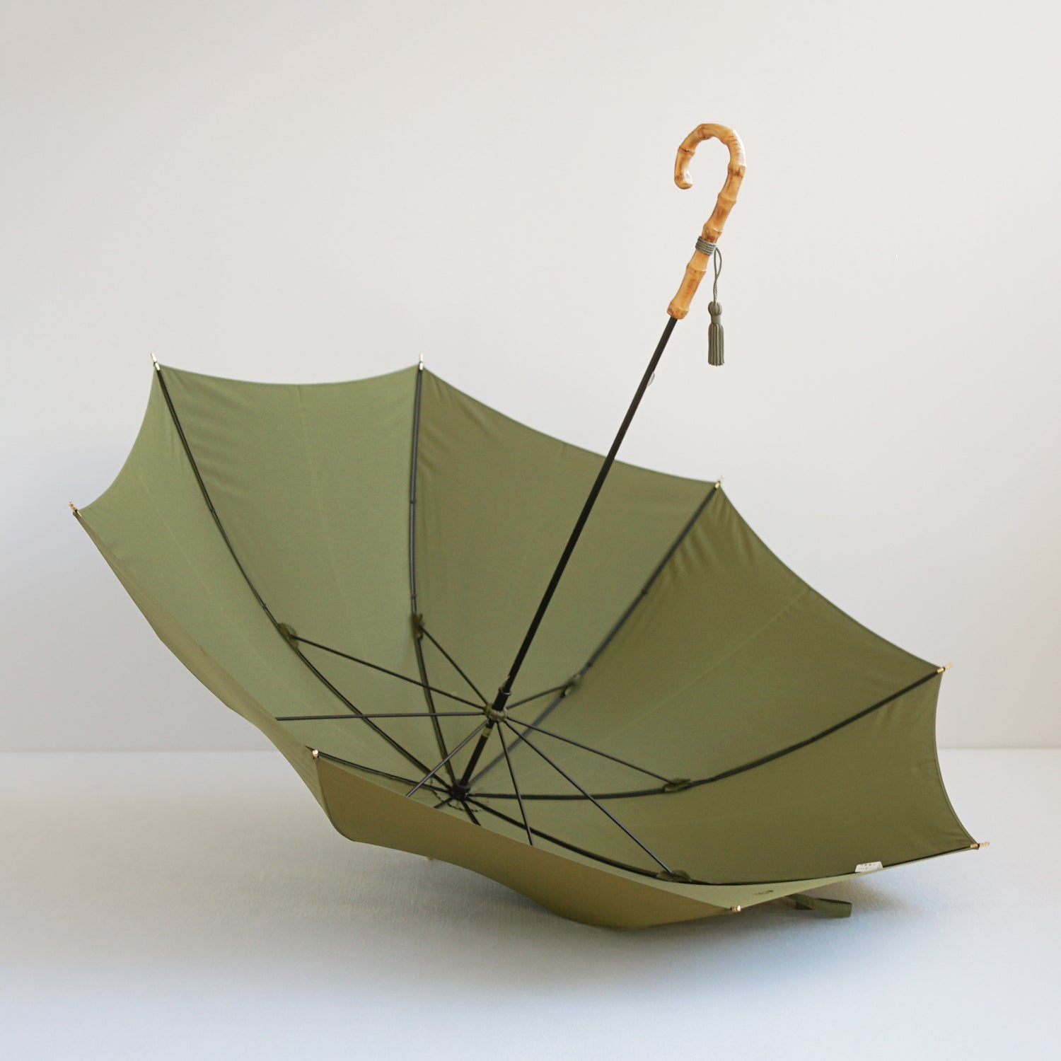 長傘 レディース 雨傘 超撥水 小宮商店 ミラトーレ セージグリーン