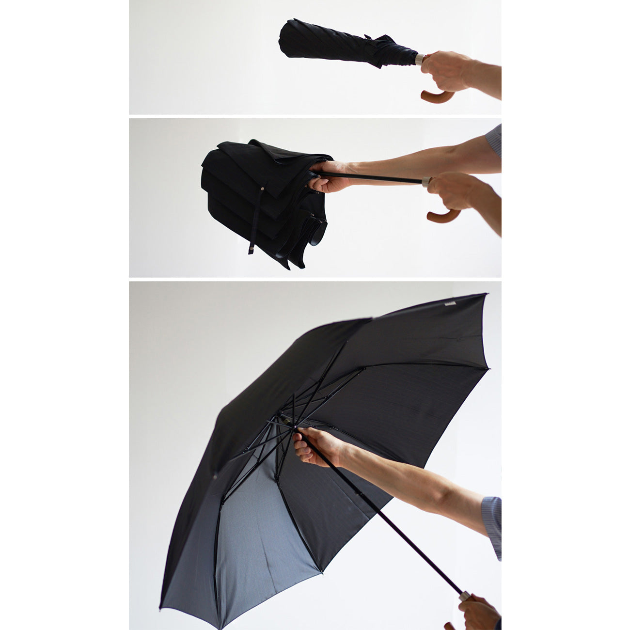 折りたたみ傘 レディース 雨傘 雨晴兼用傘 ポキポキ折らなくていい、ラクラクタイプの折りたたみ傘