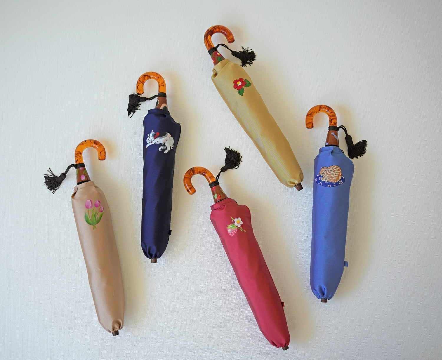 見るだけで楽しい、江戸浮世絵シリーズの描き絵折りたたみ傘のご紹介