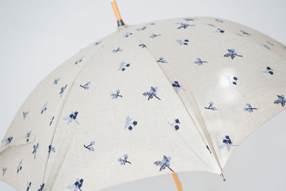 長傘 レディース 日傘 二重に生地を張ることでUVカットや遮光効果を高めた晴雨兼用傘